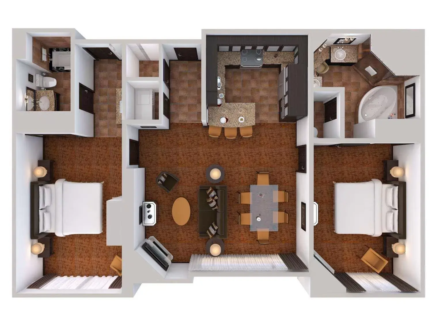 Bedroom, Floor Plan in Waldorf Astoria Park City