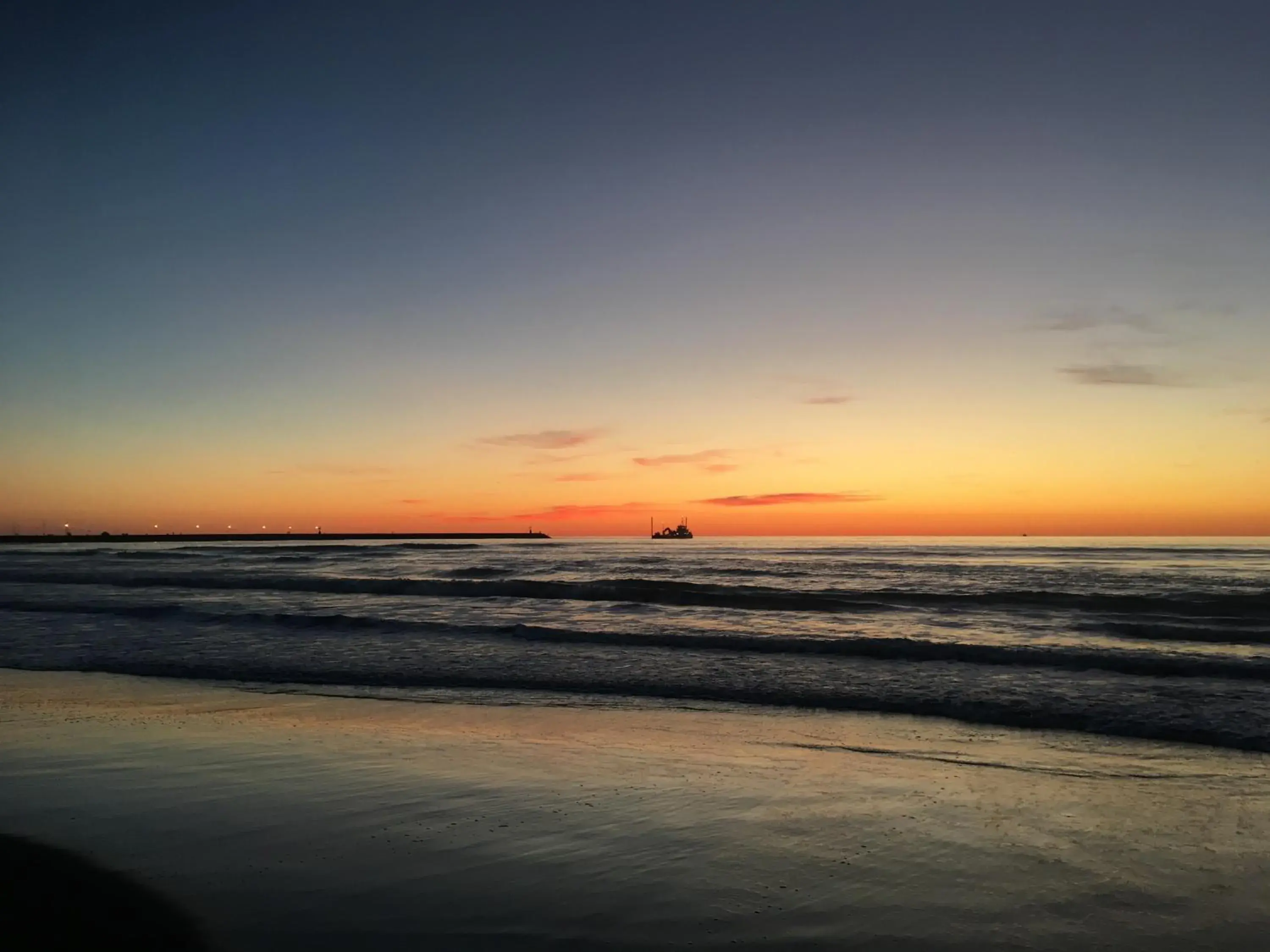 Sunset, Beach in Hotel Pardini