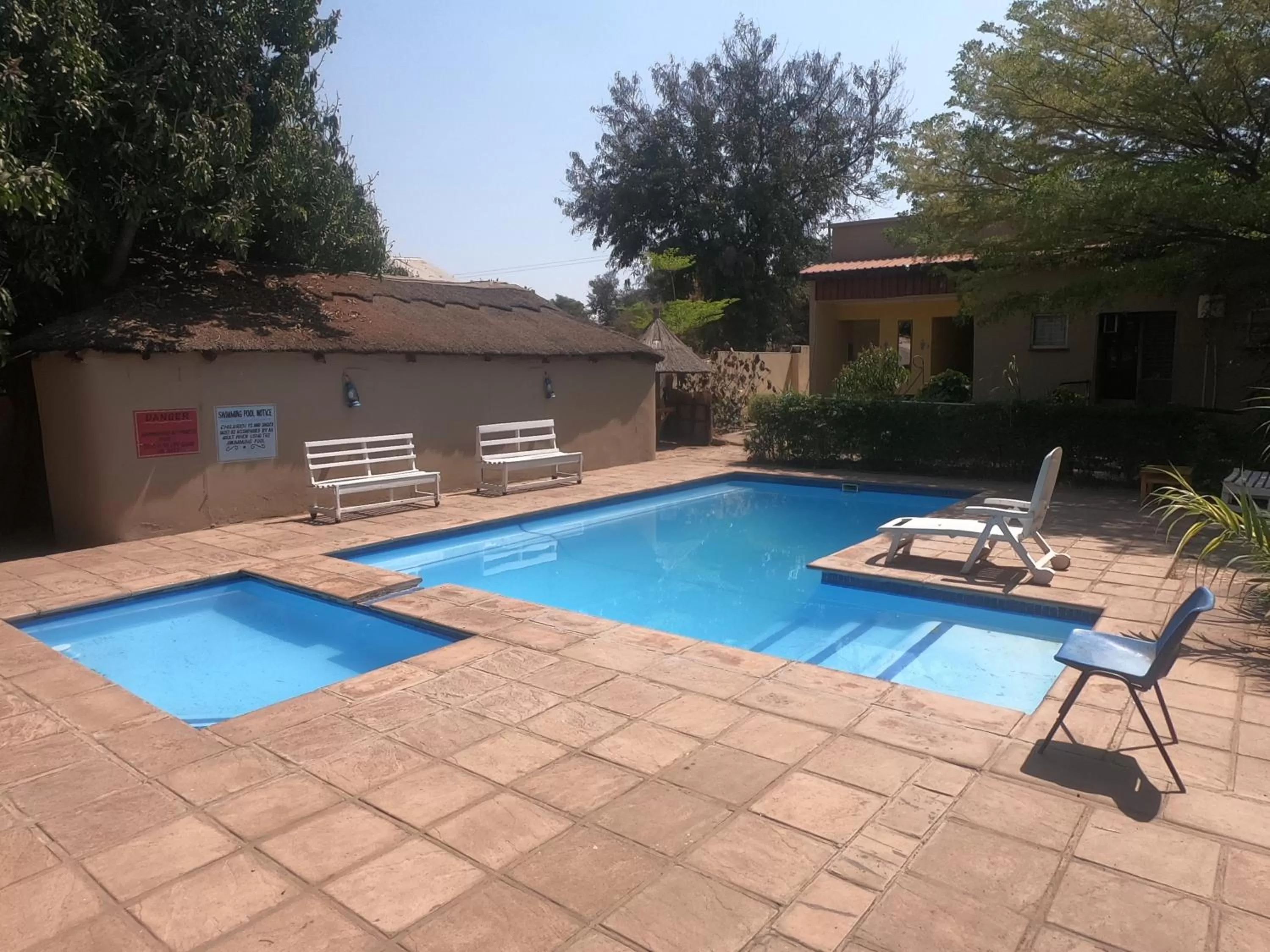 Pool view in Golden Days Lodge