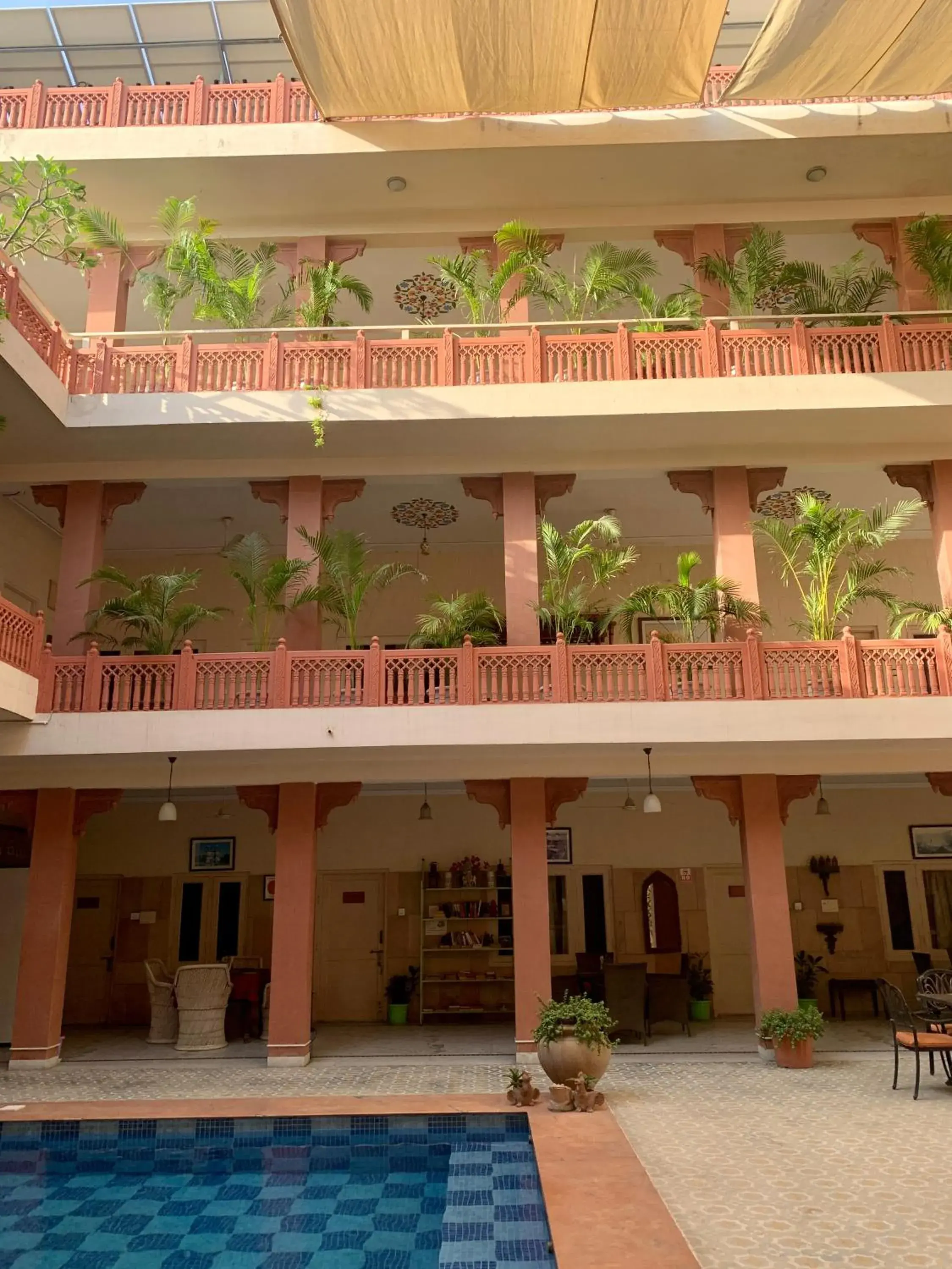 Inner courtyard view, Property Building in Suryaa Villa Jaipur - A Boutique Heritage Haveli