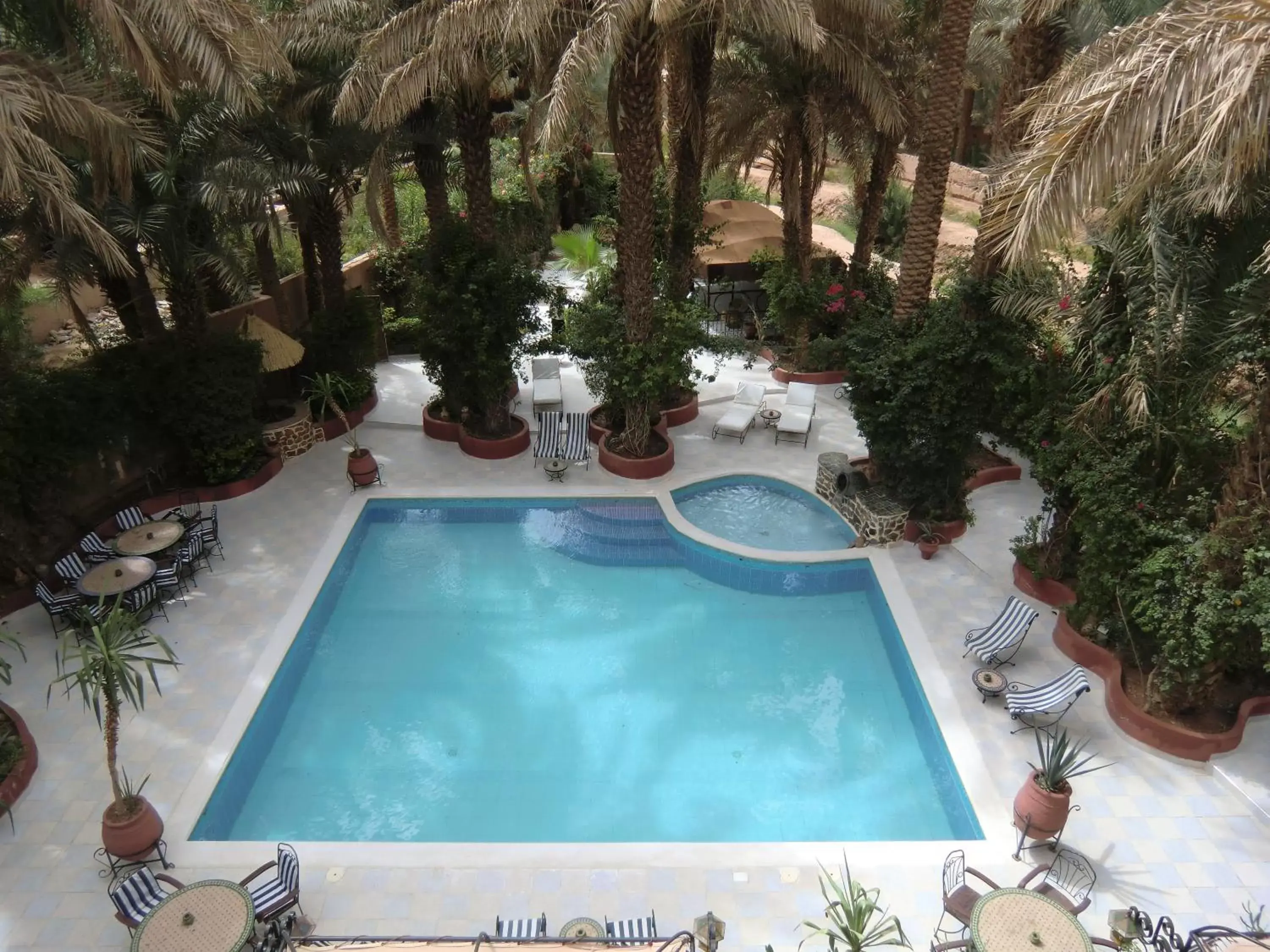 Bird's eye view, Pool View in Kasbah Sirocco