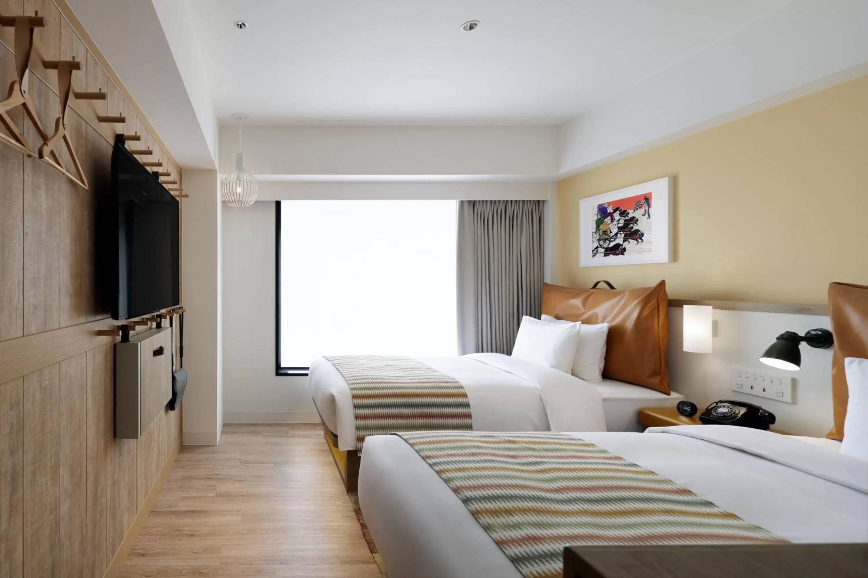 Photo of the whole room, Bed in Moxy Kyoto