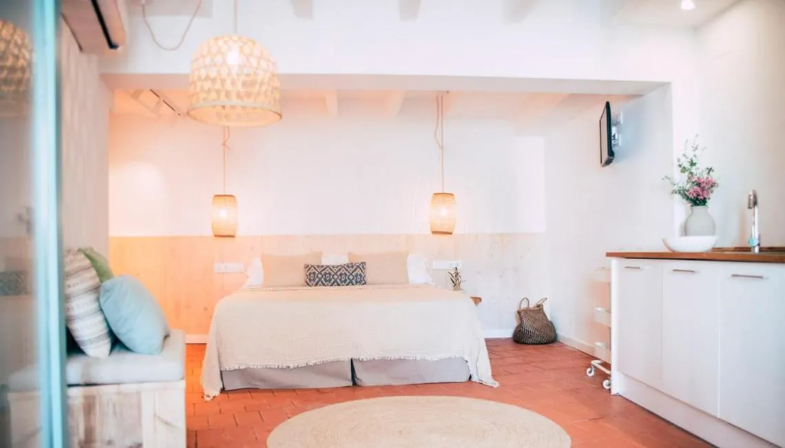 Bed in Hostal Ses Negres