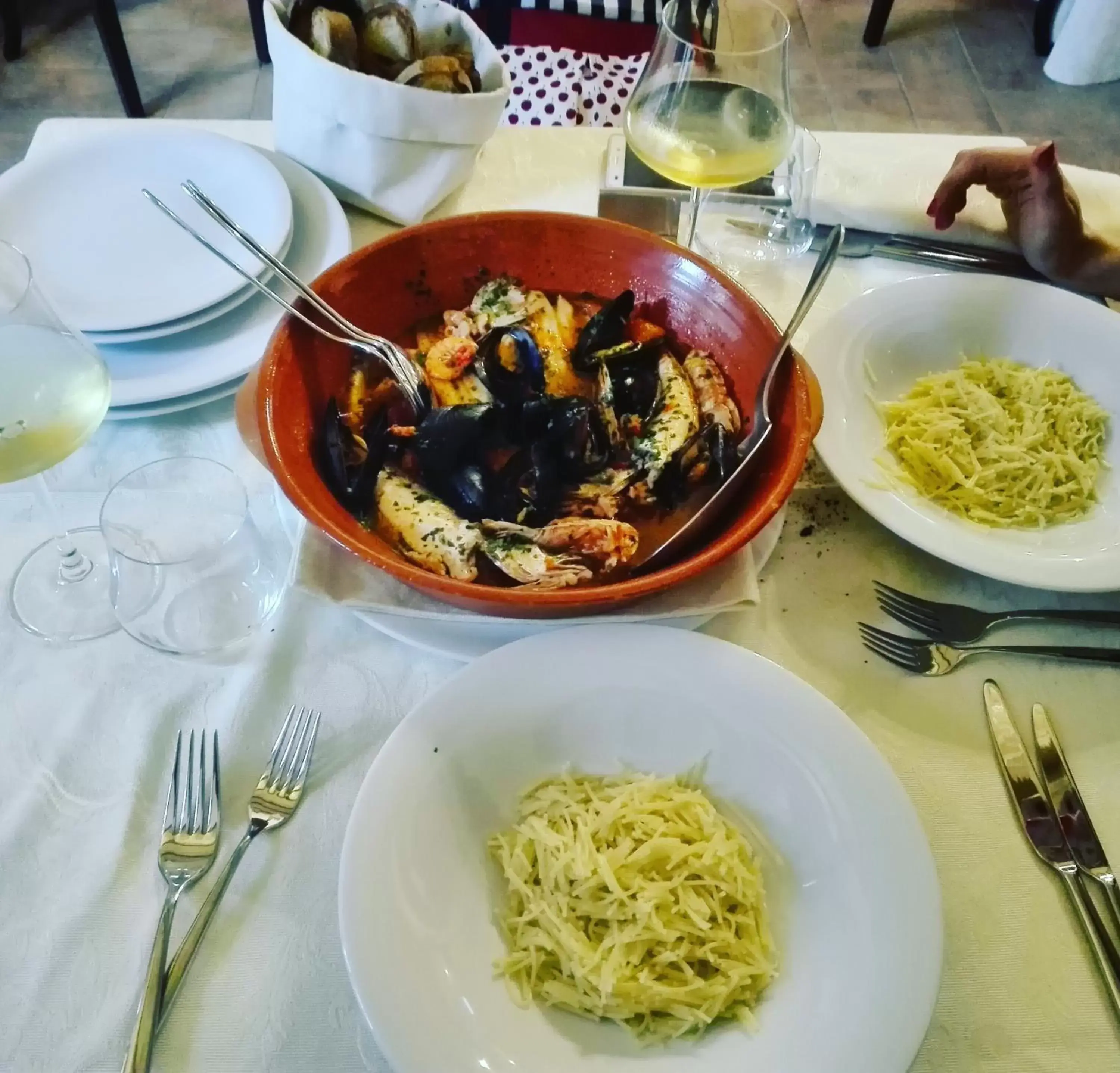 Food close-up, Lunch and Dinner in Locanda San Giorgio