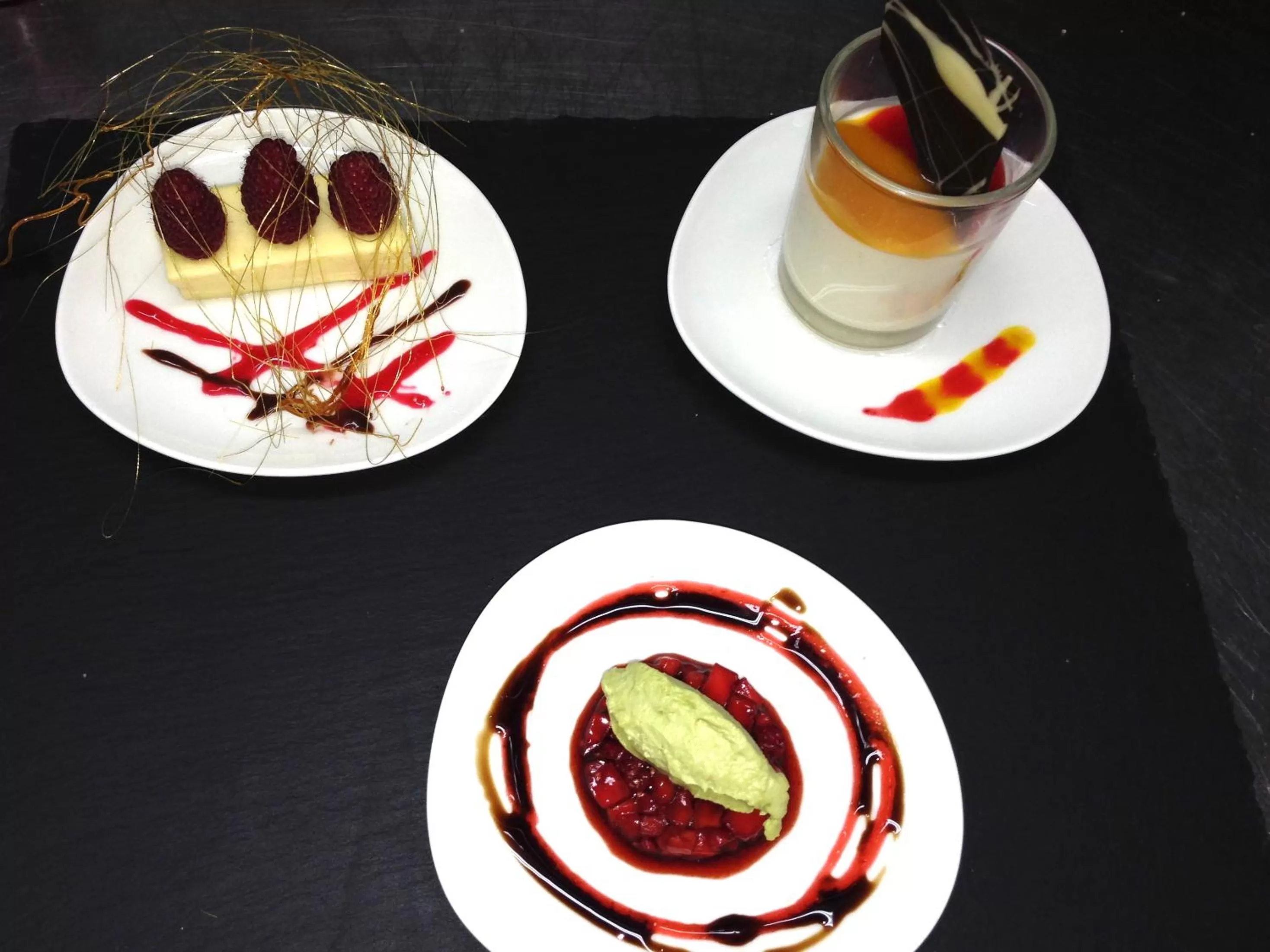 Food close-up in aussicht bio hotel restaurant cafe