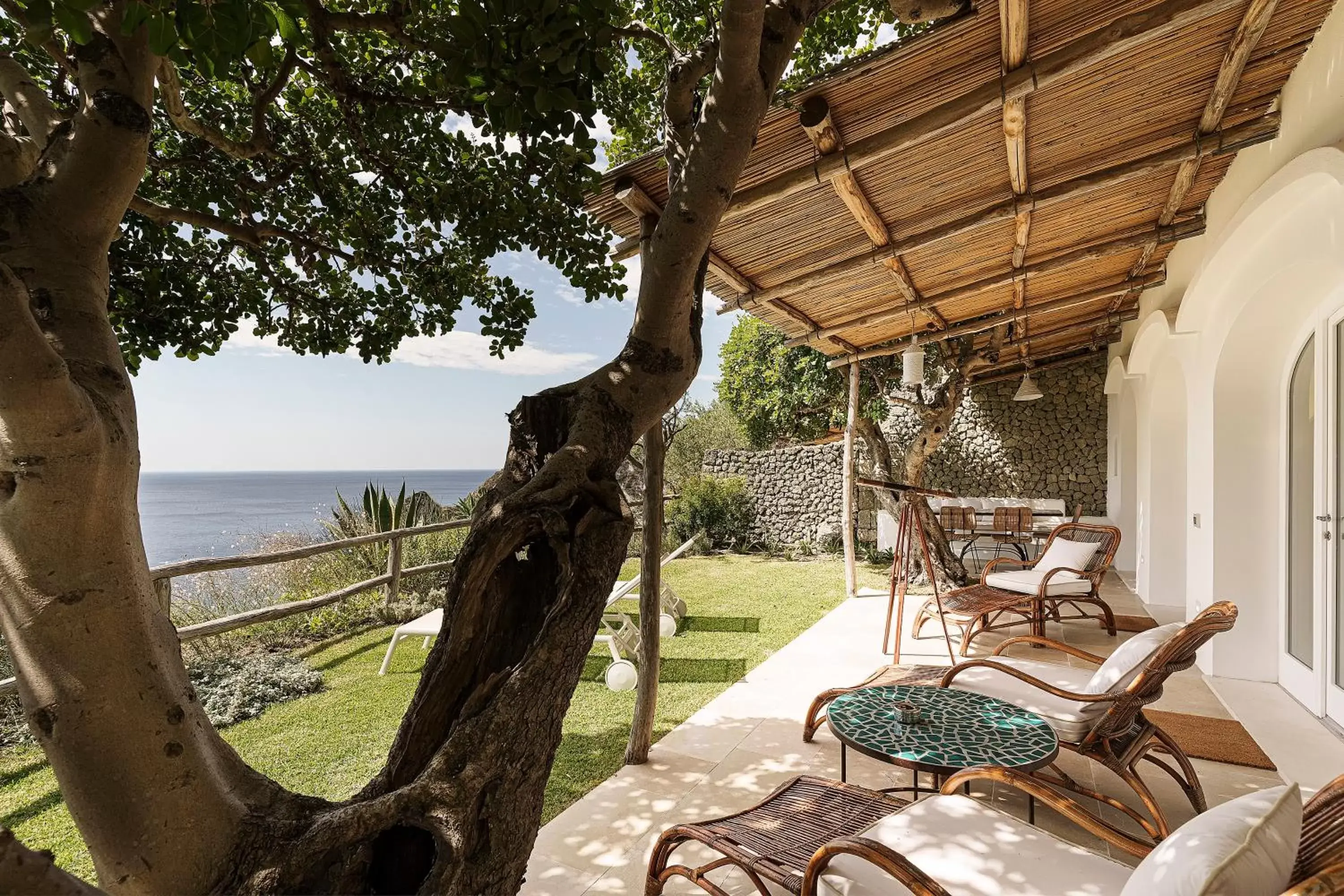 Patio in Costa Del Capitano Seaview Suites & Villas