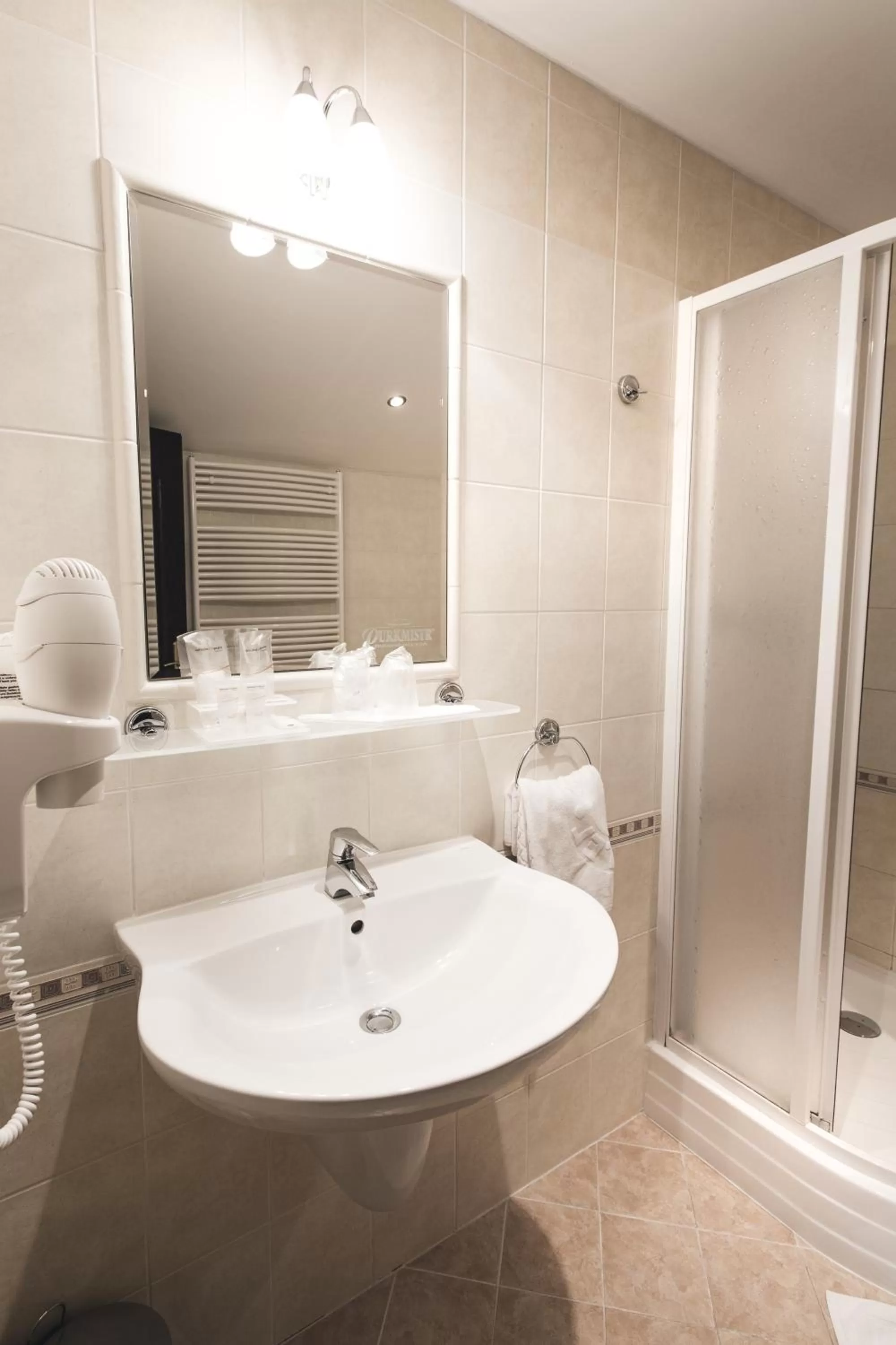 Bathroom in Hotel Purkmistr