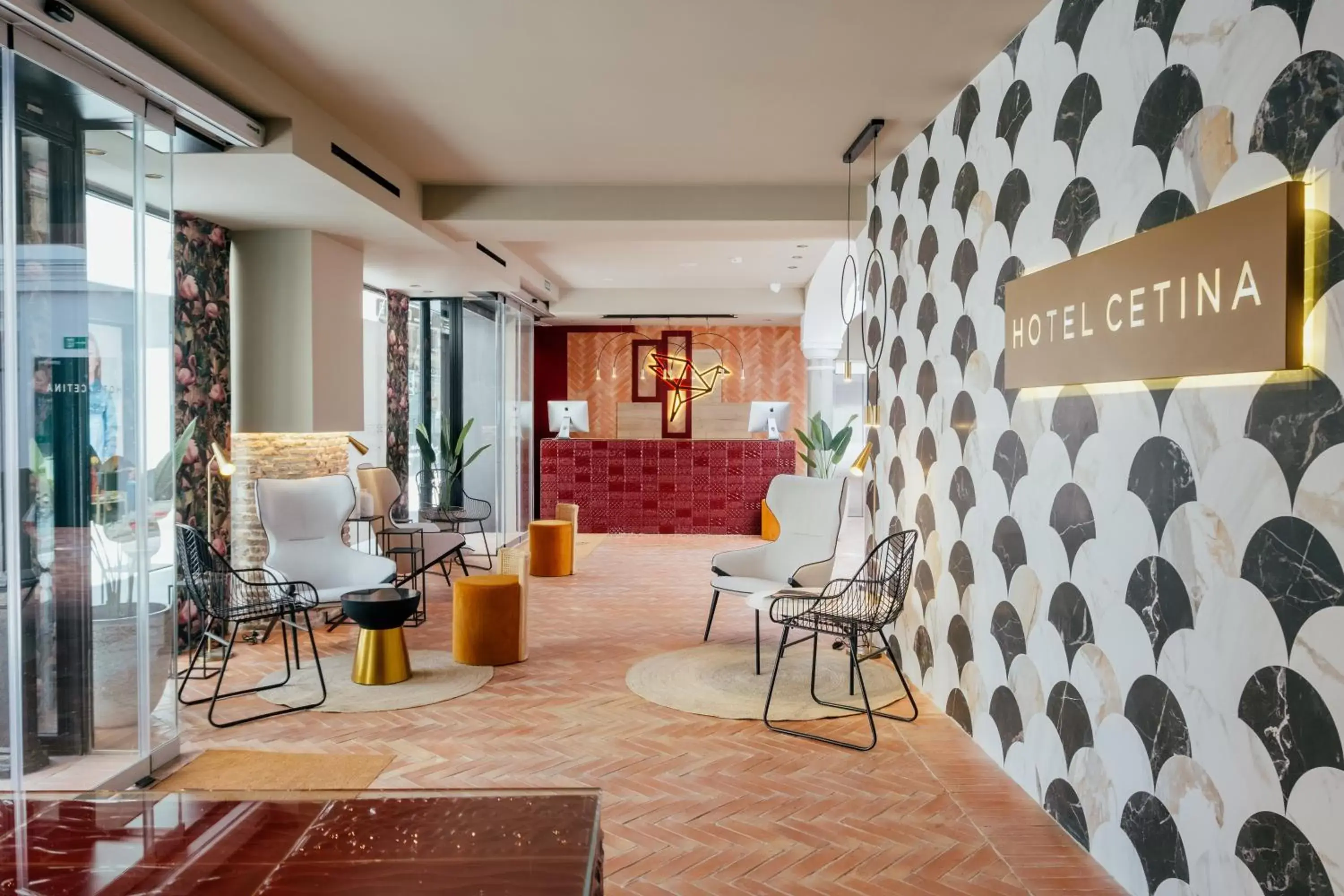 Lobby or reception in Hotel Cetina Sevilla