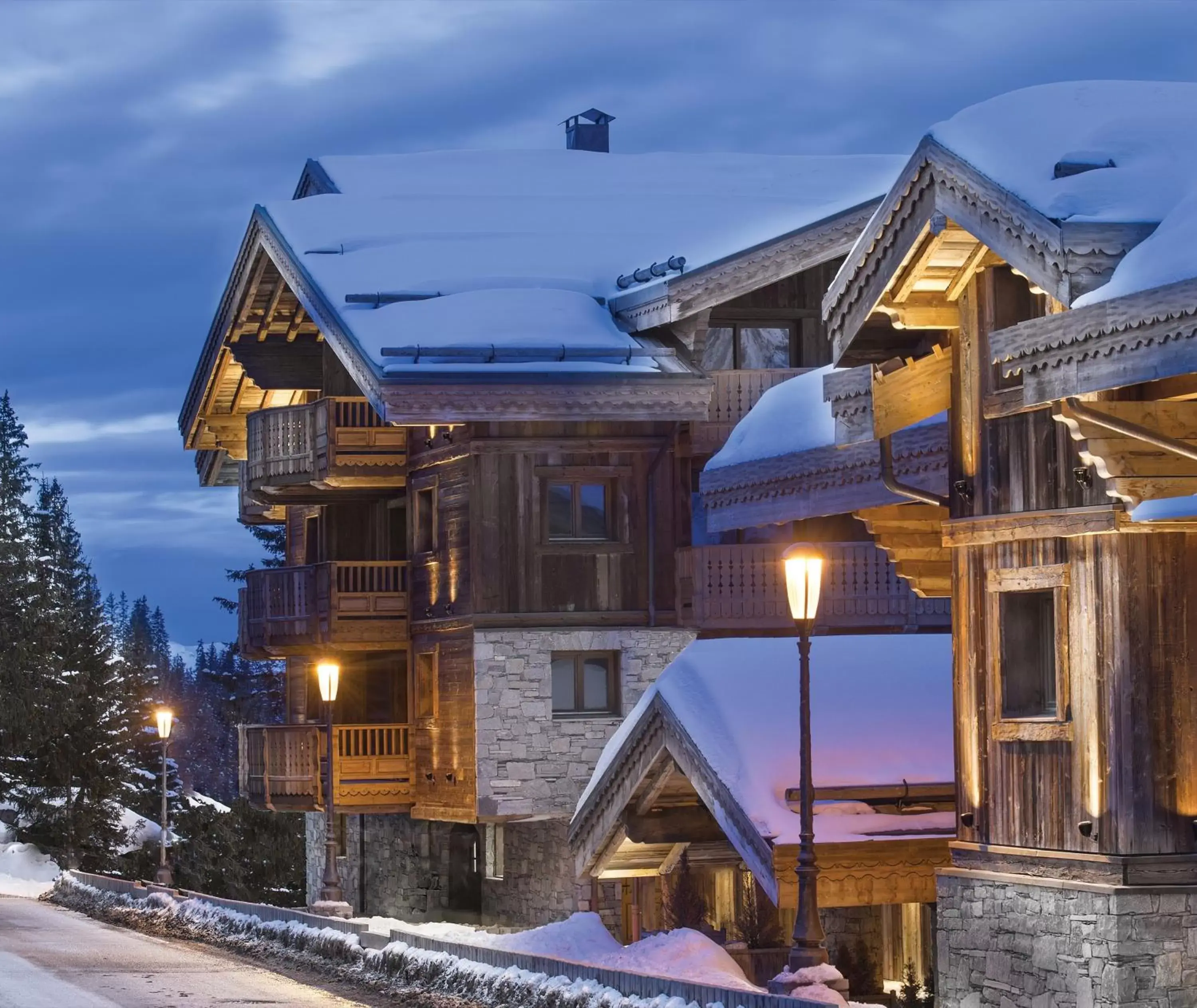 Property building, Winter in Six Senses Residences & Spa Courchevel
