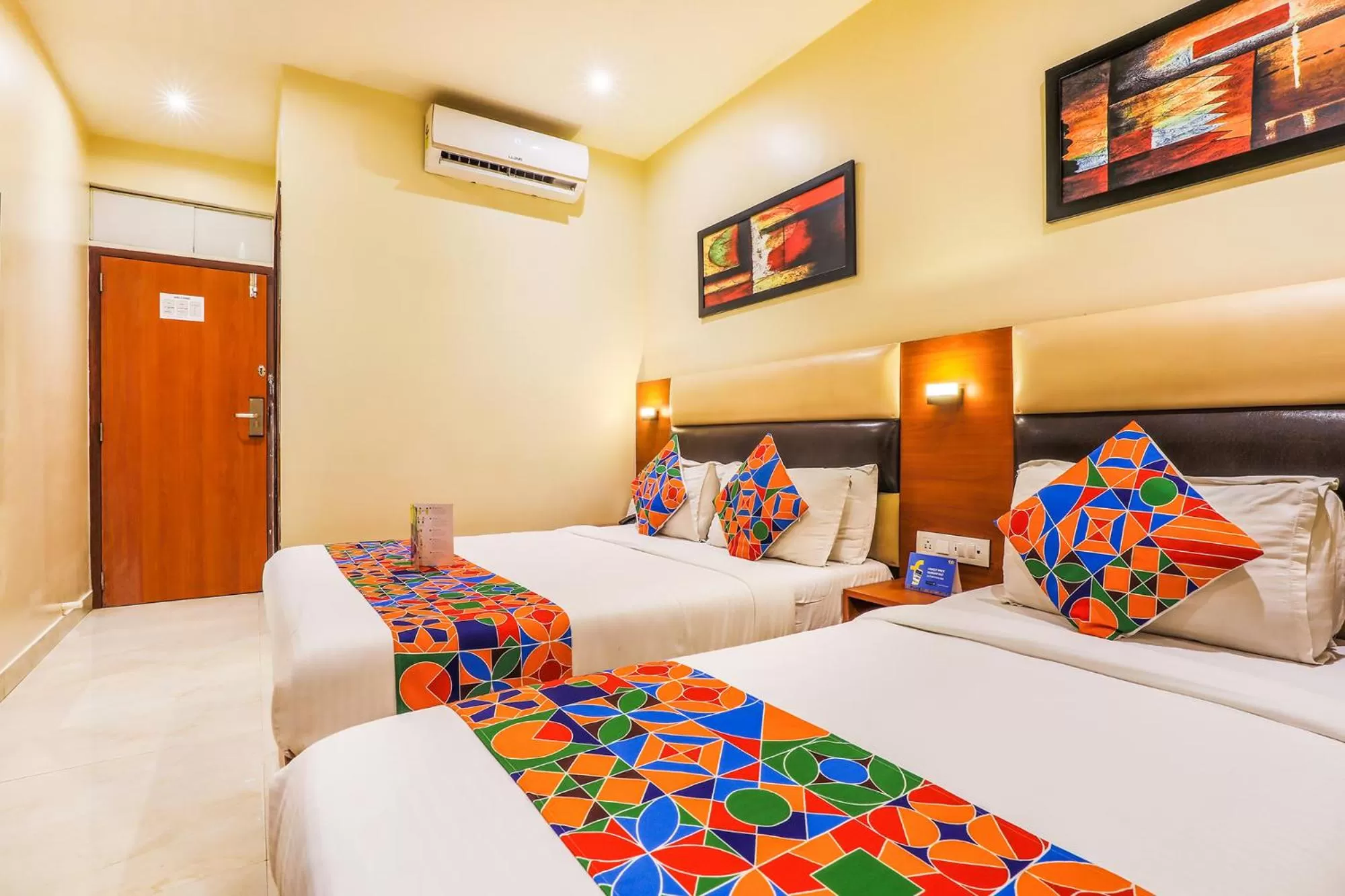 Bed in FabHotel Liwa International - Nr Mumbai International Airport