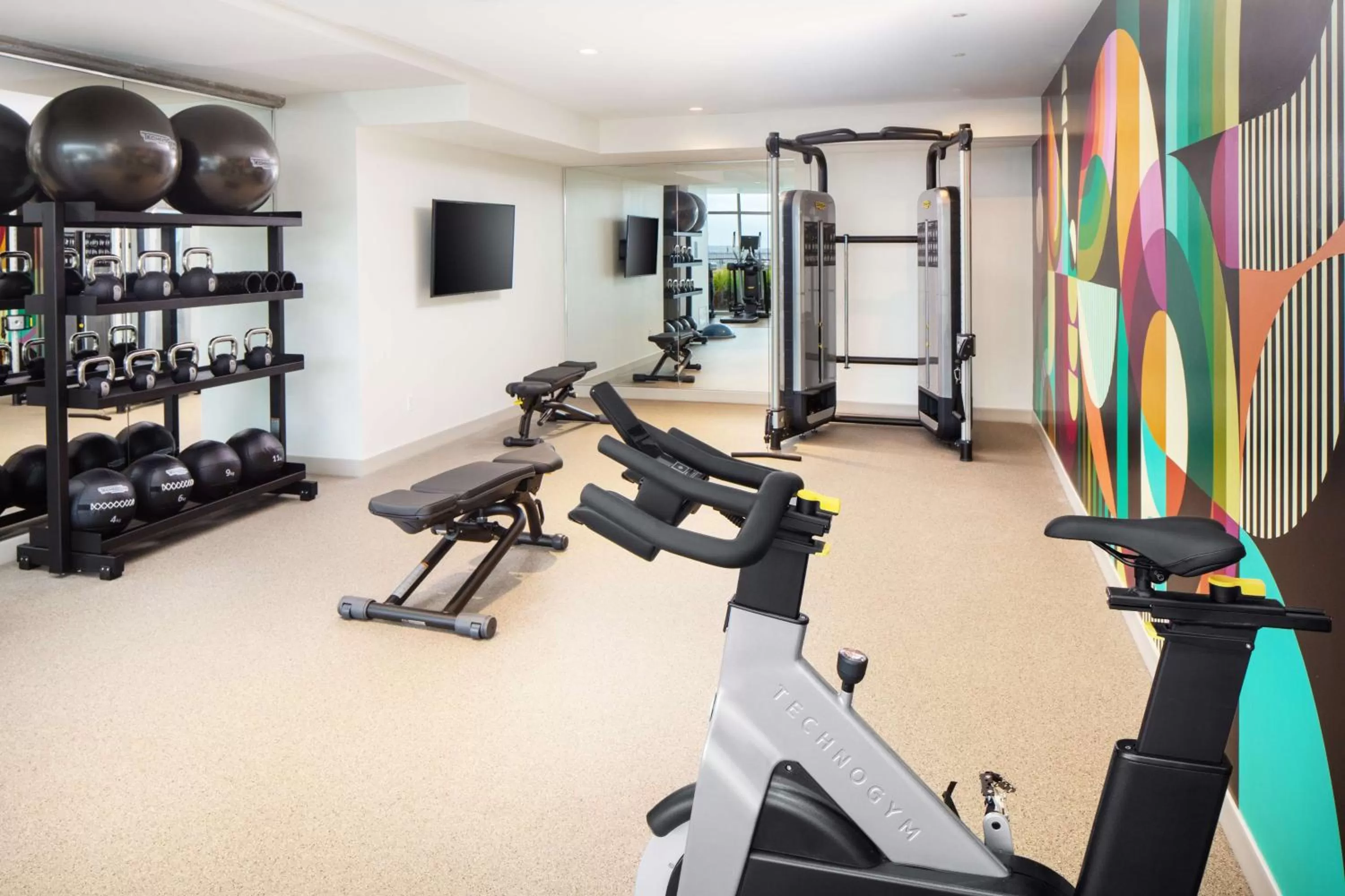 Fitness centre/facilities in Canopy By Hilton Baltimore Harbor Point - Newly Built