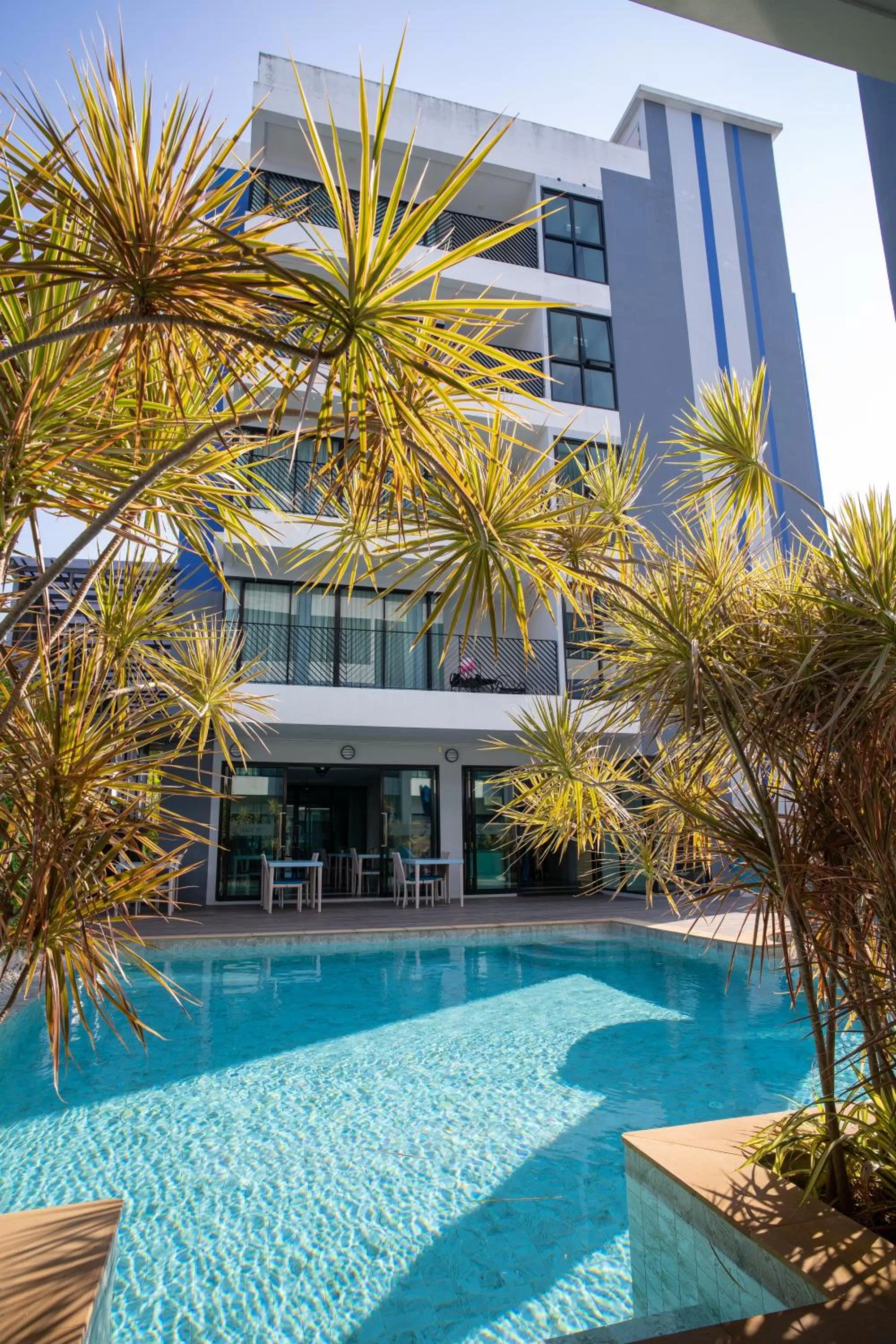 Pool view in Krabi SeaBass Hotel