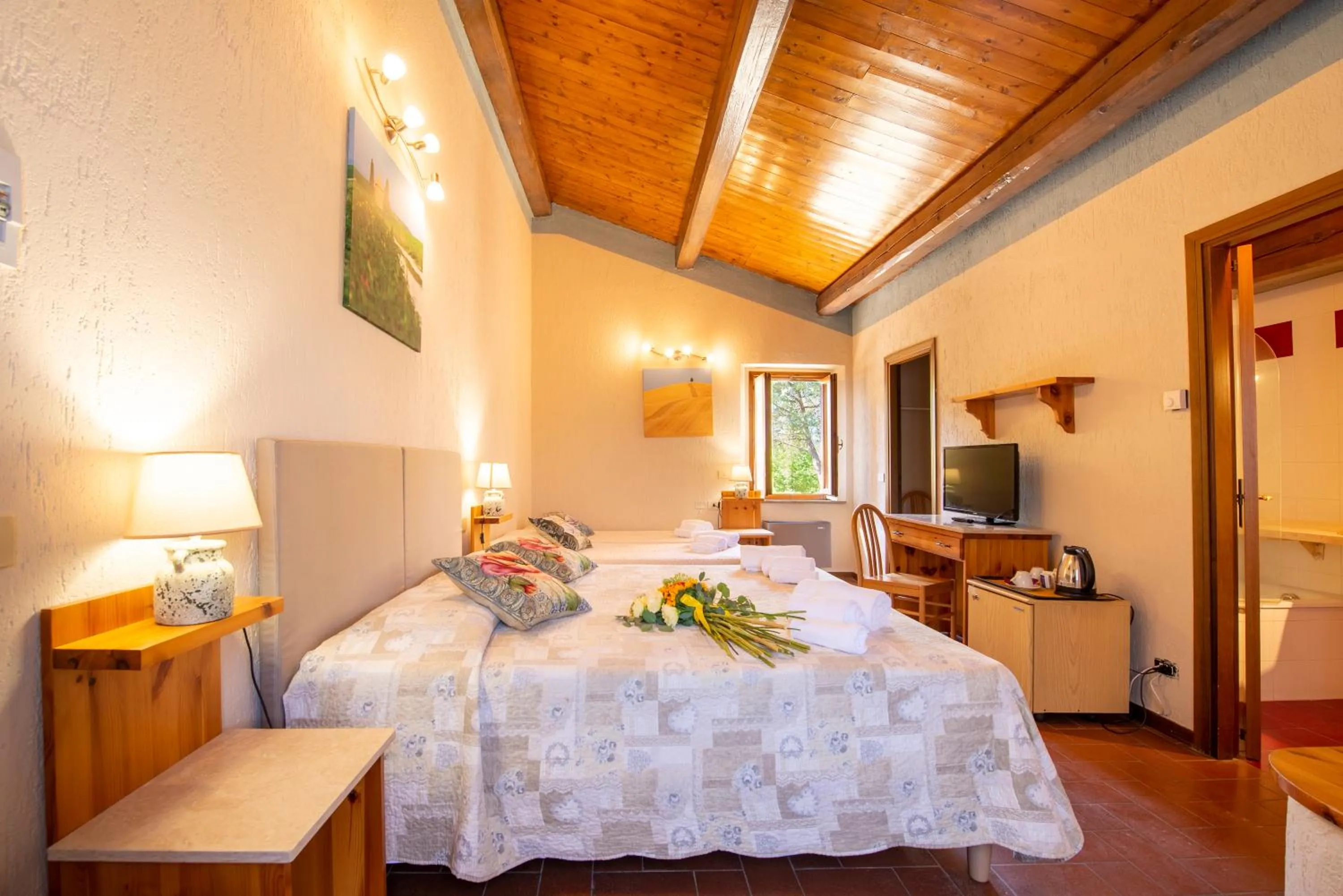 Bed in Hotel Palazzuolo