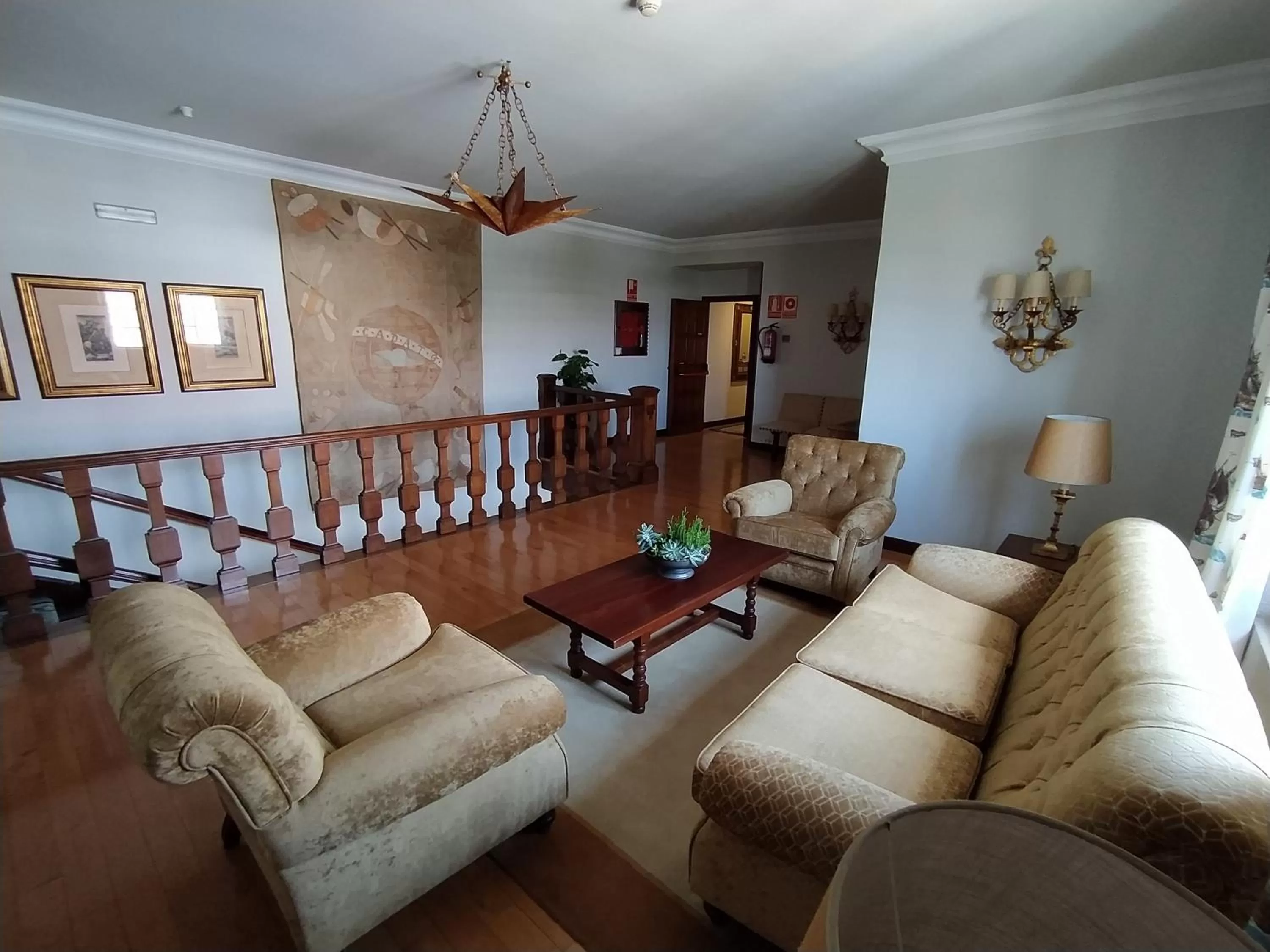 Seating area in Parador de Ferrol