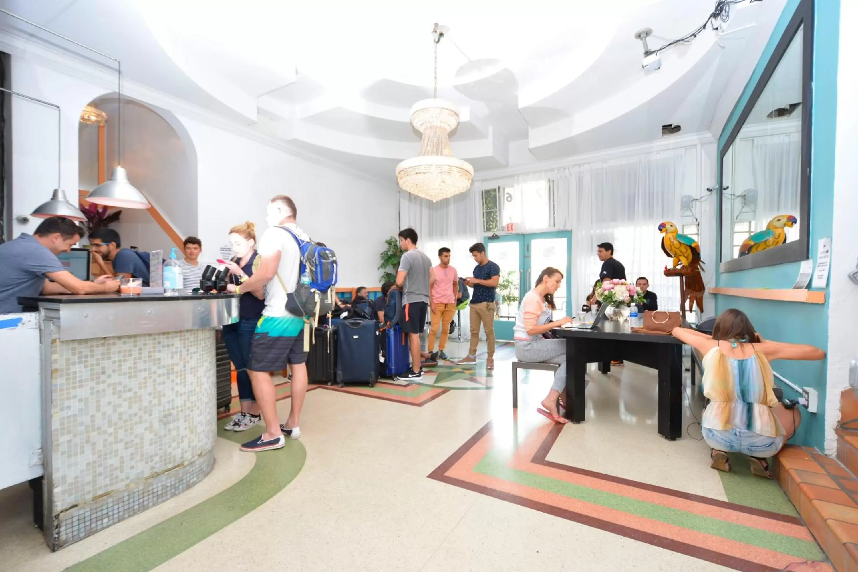 Lobby or reception in South Beach Rooms and Hostel