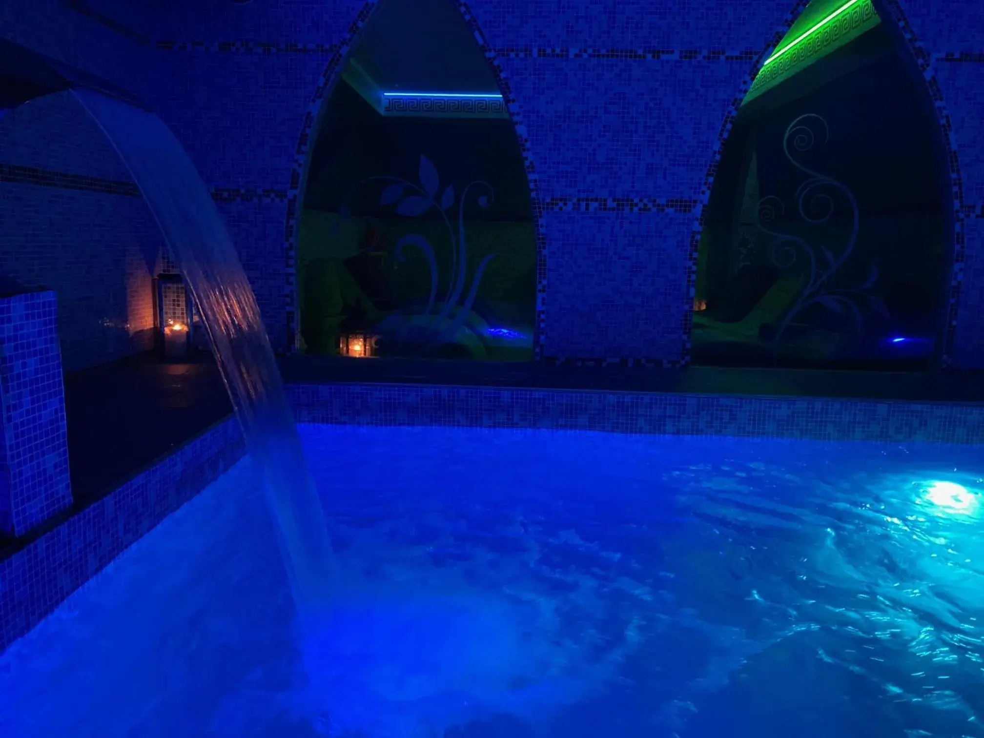 Night, Swimming Pool in Impero Hotel Varese Beauty & Spa