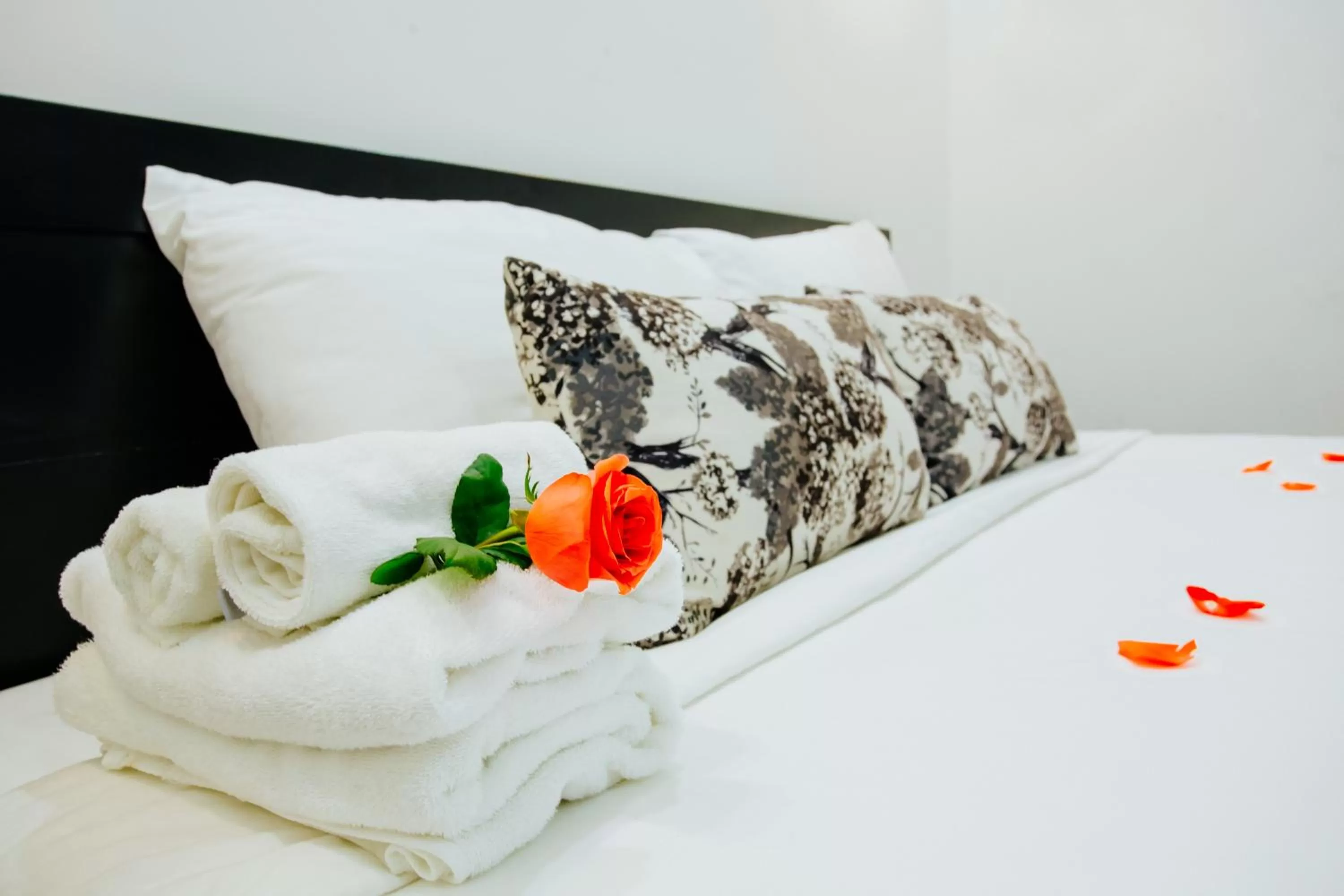 Bed in Hoianation Villas Hotel