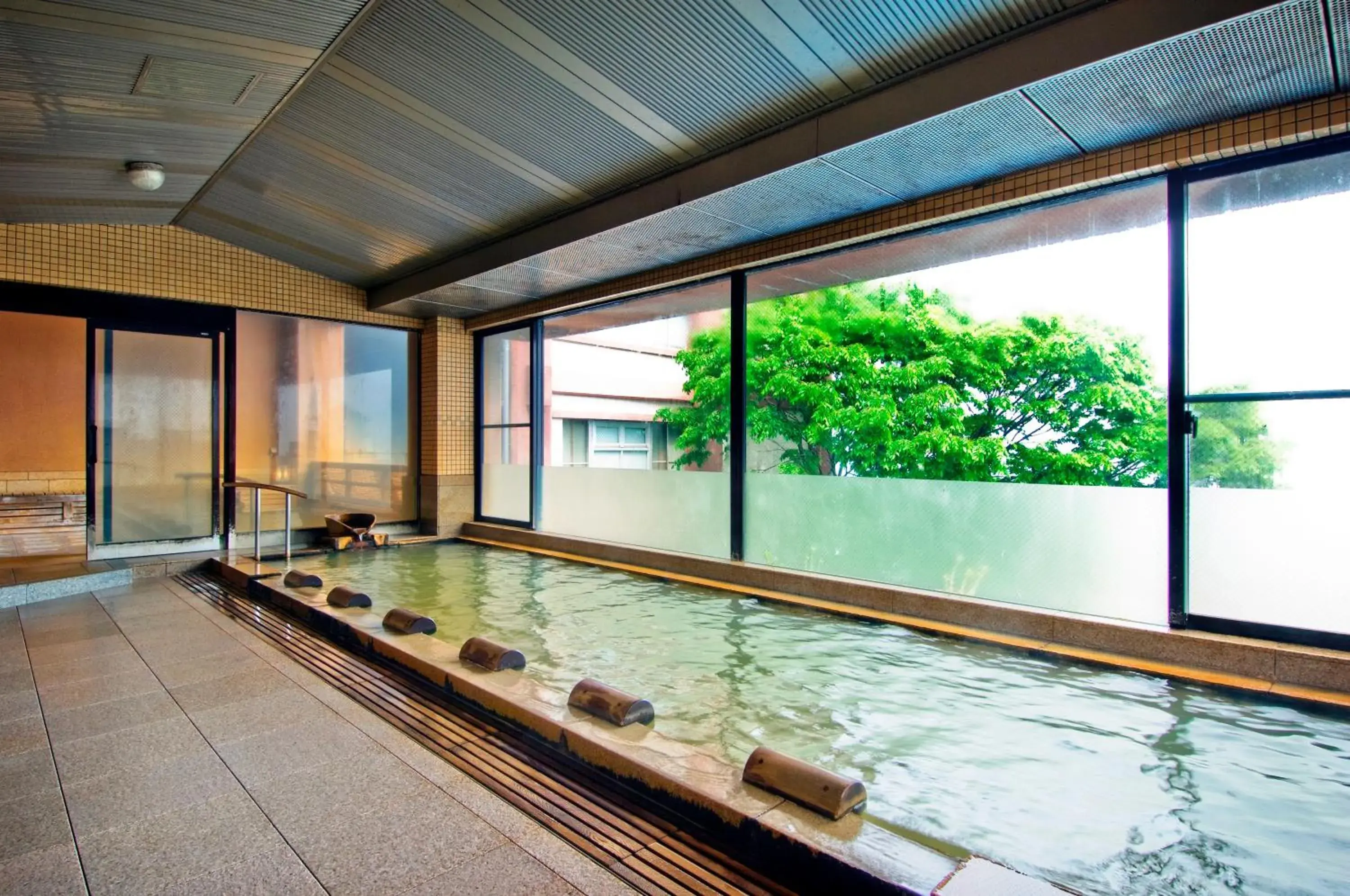 Hot Spring Bath, Swimming Pool in Kishigon Ryokan