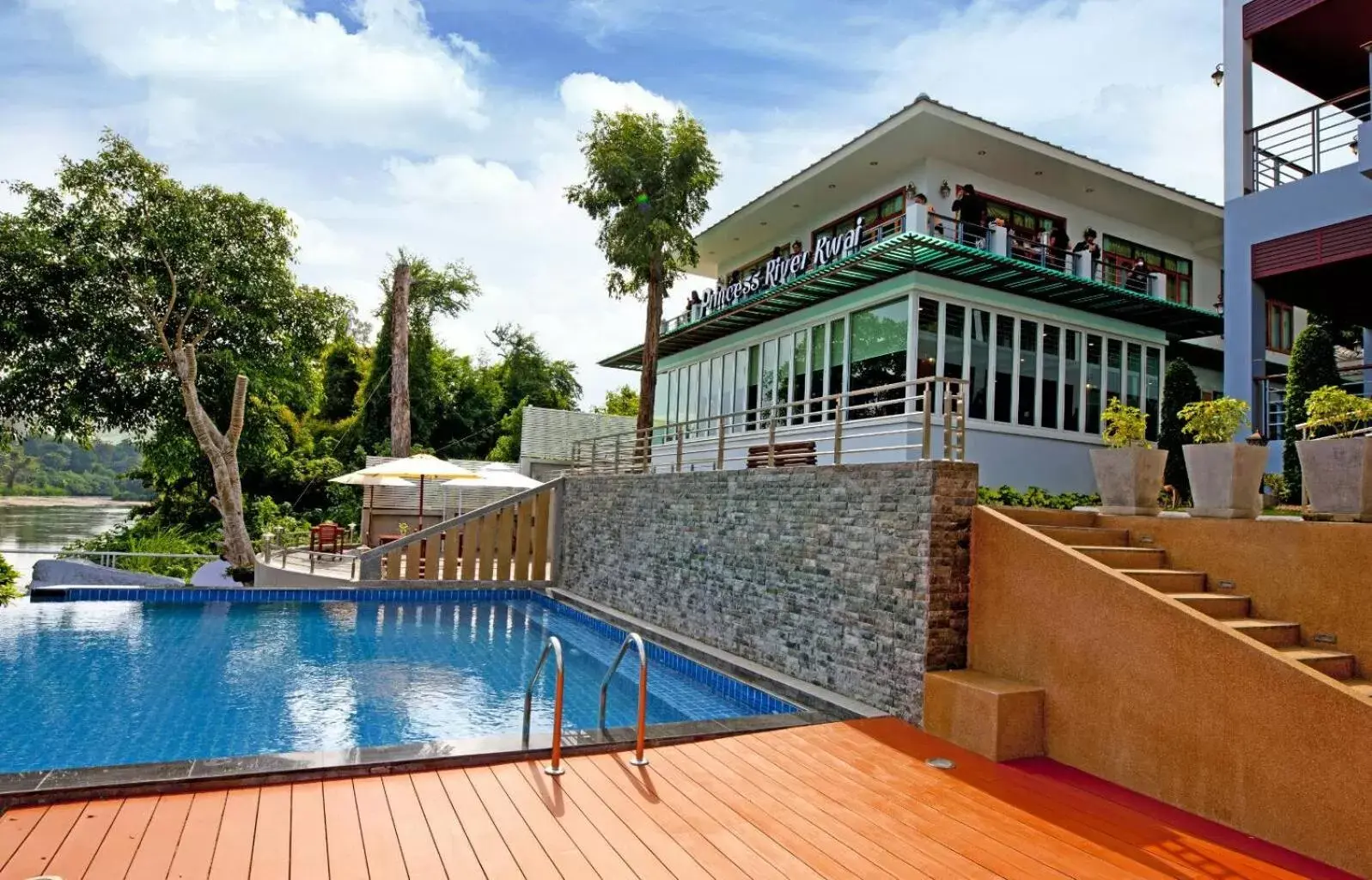 Property building, Swimming Pool in Princess River Kwai Hotel