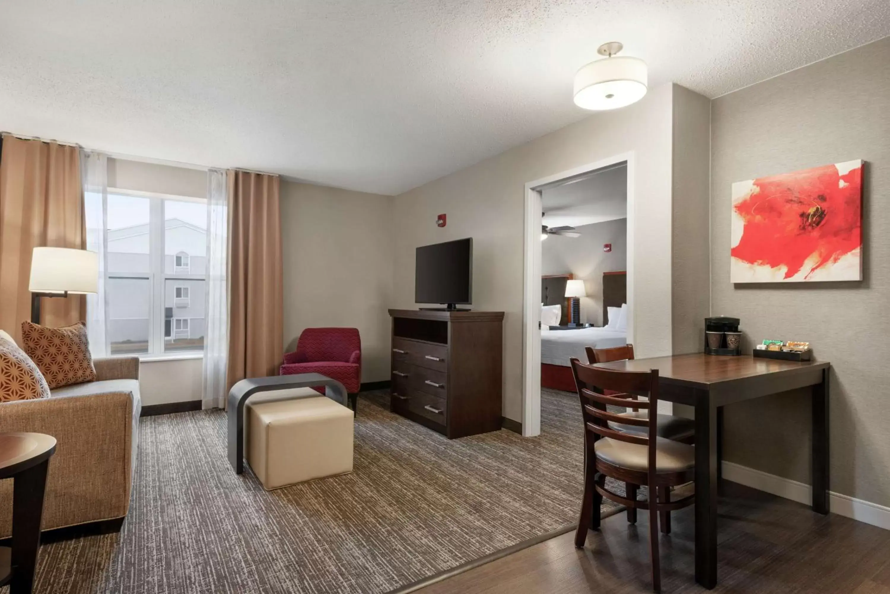 Bedroom, Seating Area in Homewood Suites Rochester-Henrietta