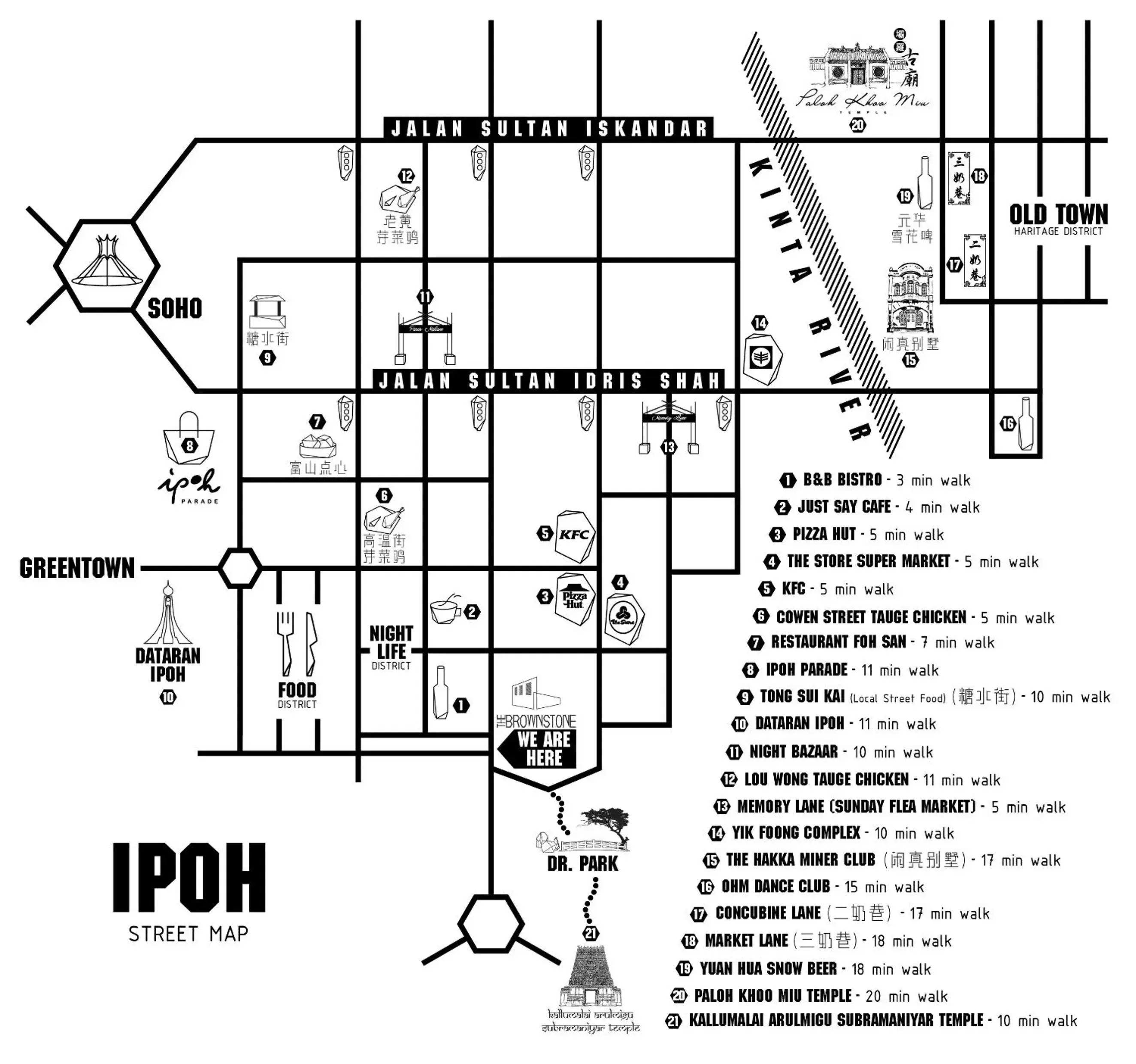 Nearby landmark, Floor Plan in The Brownstone Hostel & Space