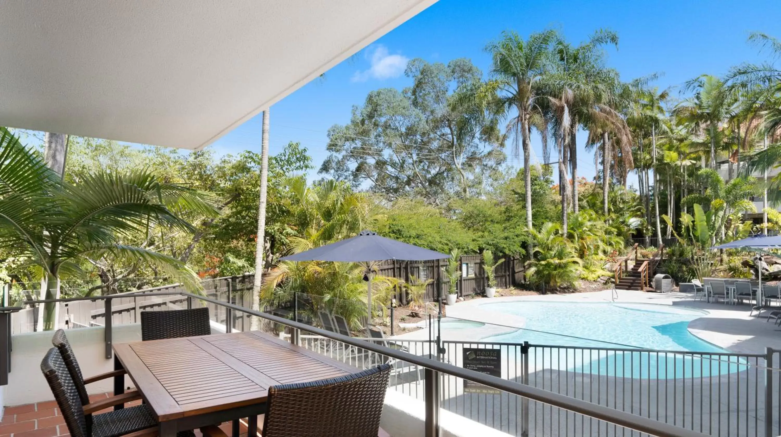 Pool View in Noosa International Resort