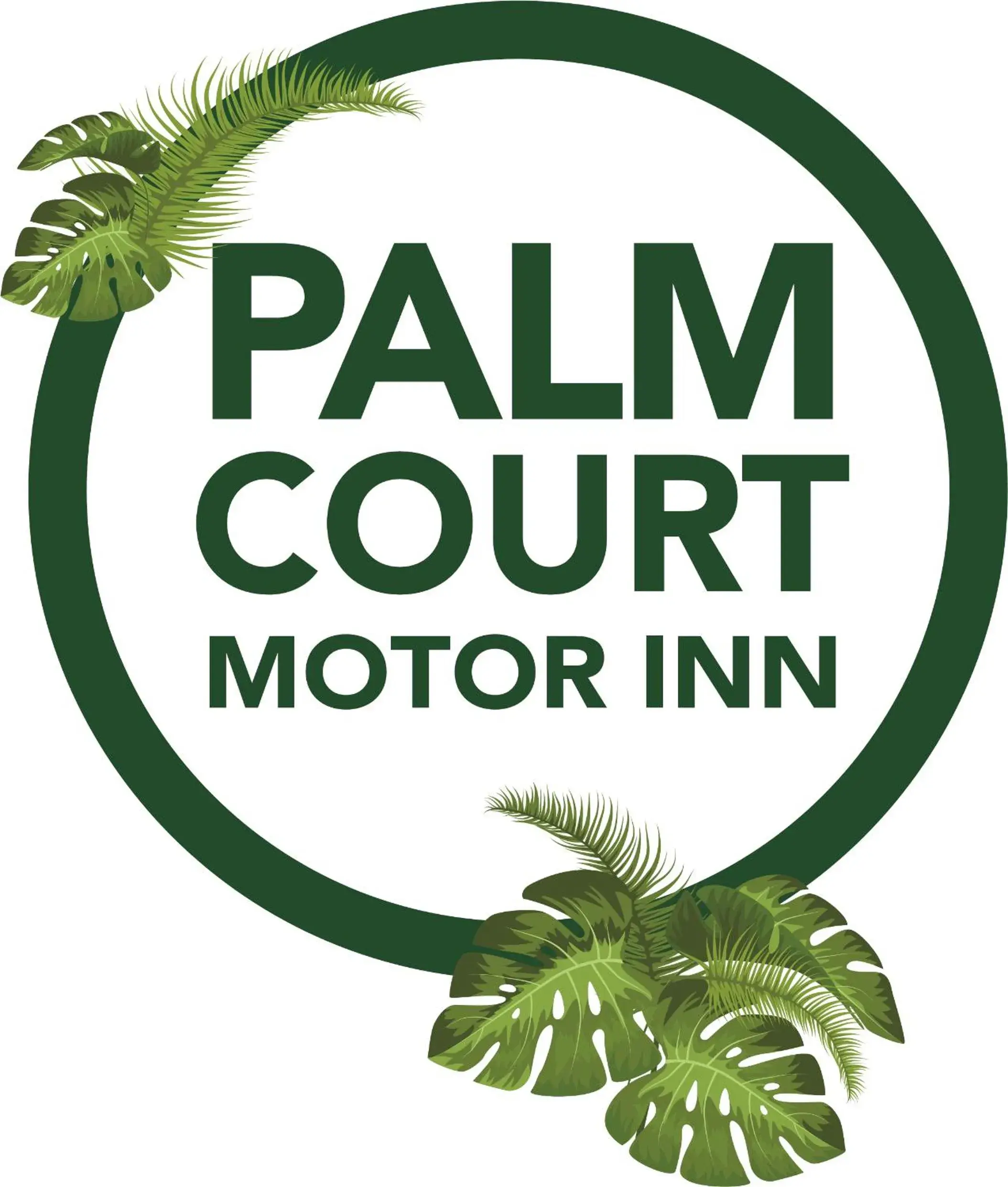 Property logo or sign in Palm Court Motor Inn