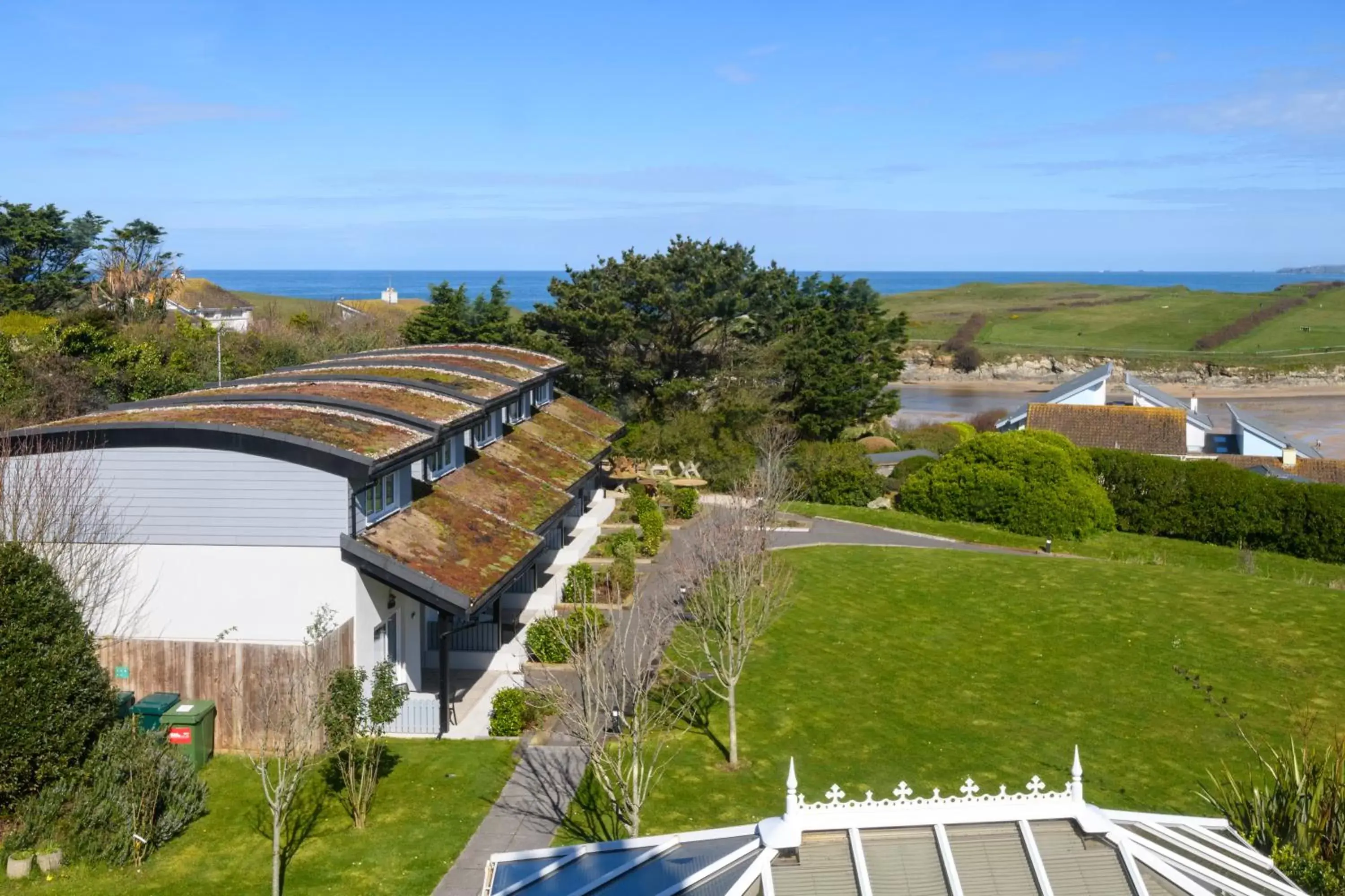 Sea view, Bird's-eye View in Sure Hotel Collection by Best Western Porth Veor Manor Hotel