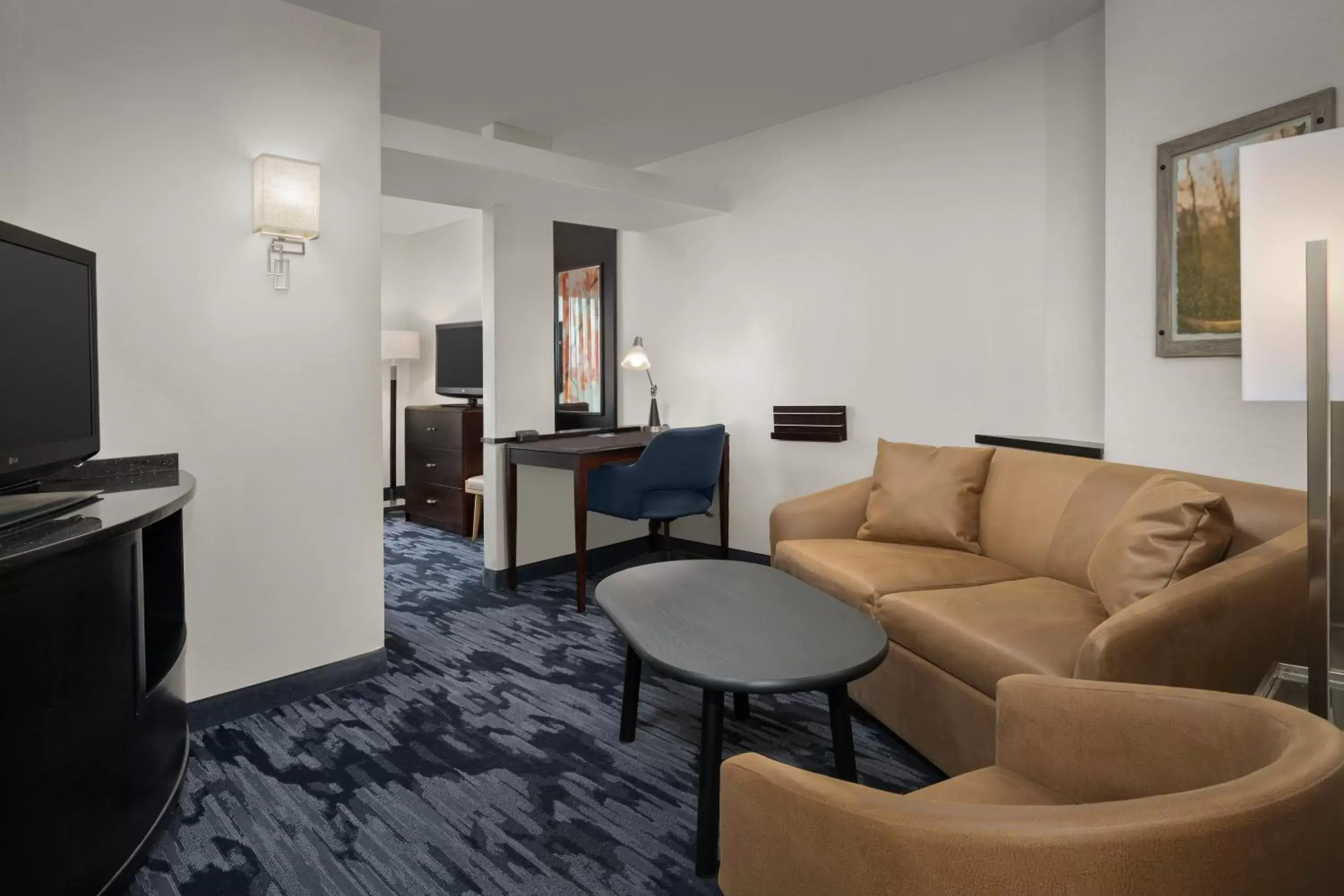 TV and multimedia, Seating Area in Fairfield by Marriott Tacoma Puyallup