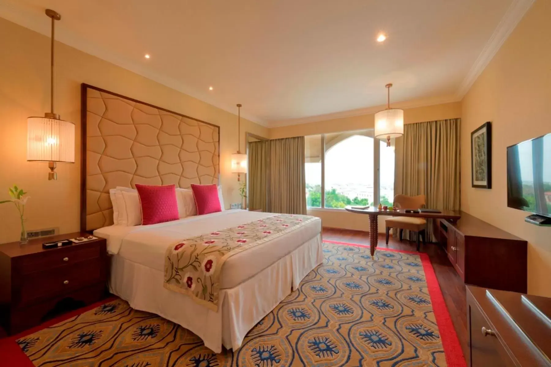 Photo of the whole room, Bed in Taj Krishna