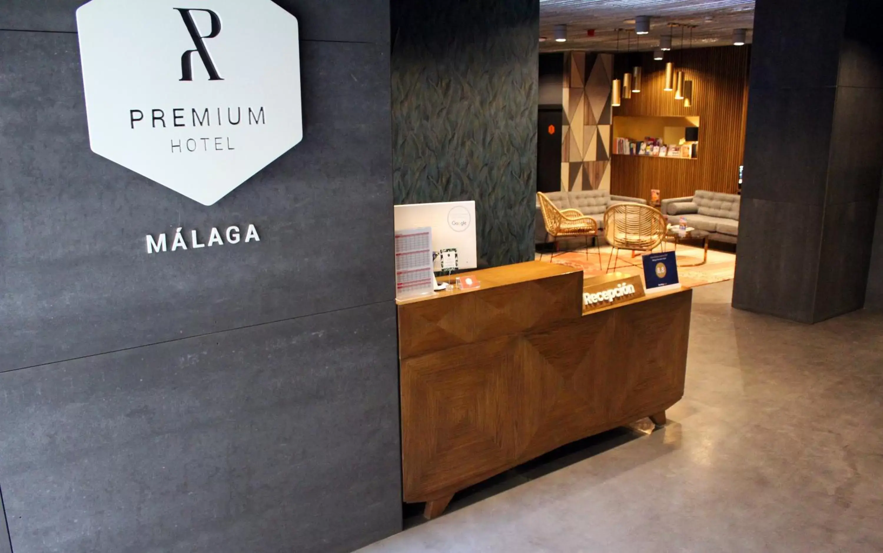 Lobby or reception in Málaga Premium Hotel
