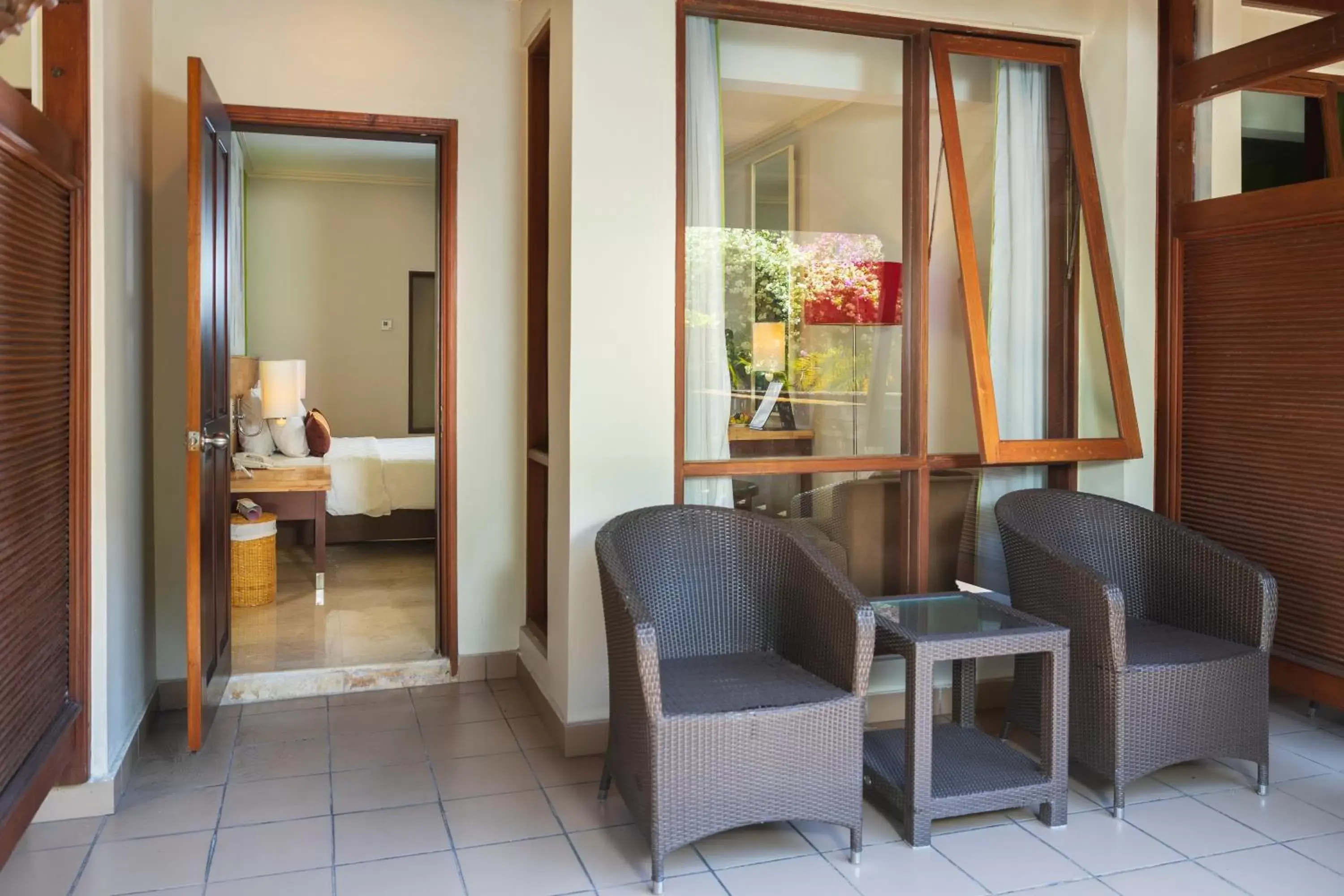 Balcony/Terrace, Seating Area in Prime Plaza Hotel Sanur – Bali