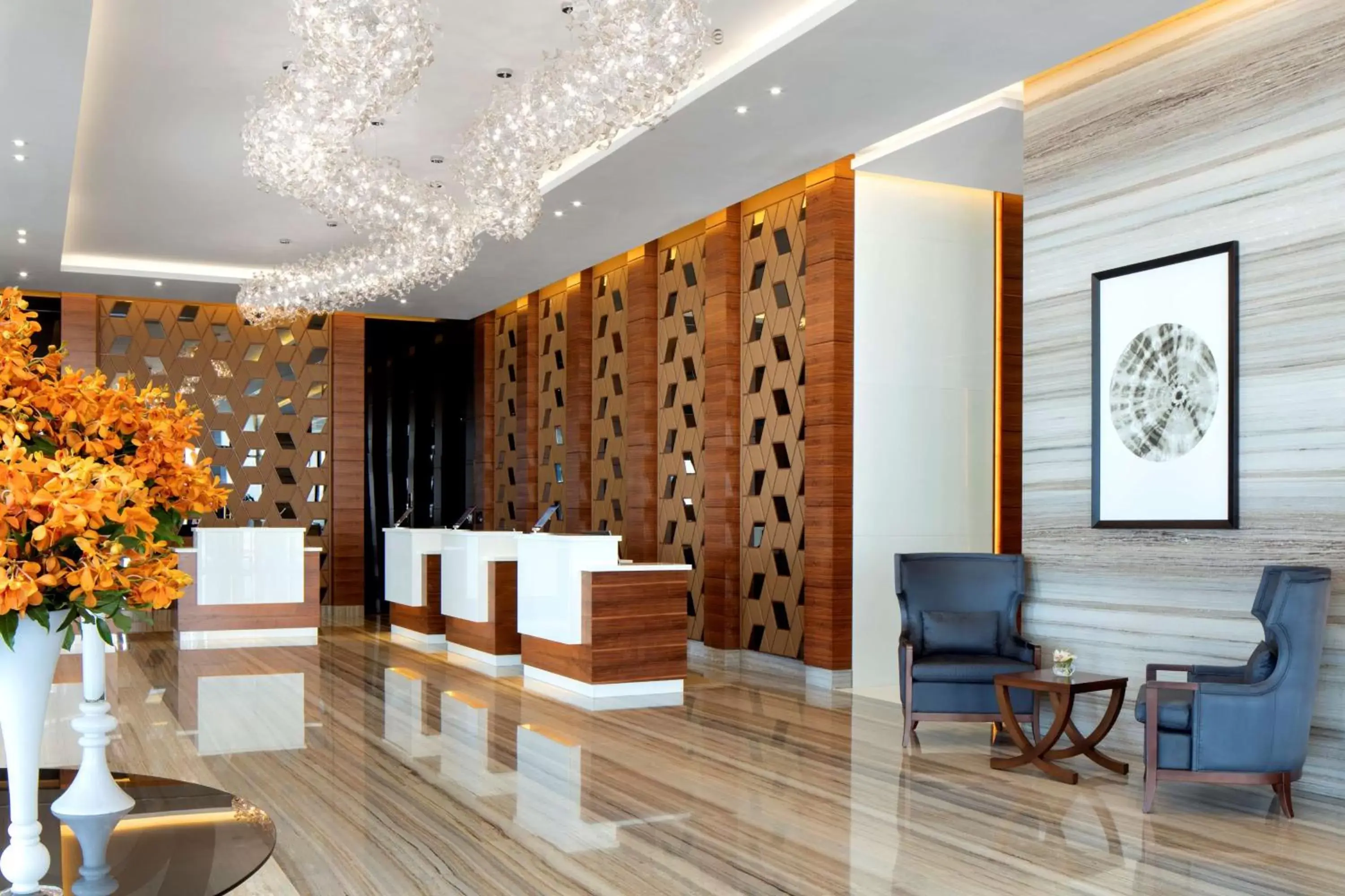 Lobby or reception, Lobby/Reception in Radisson Blu Hotel, Dubai Waterfront