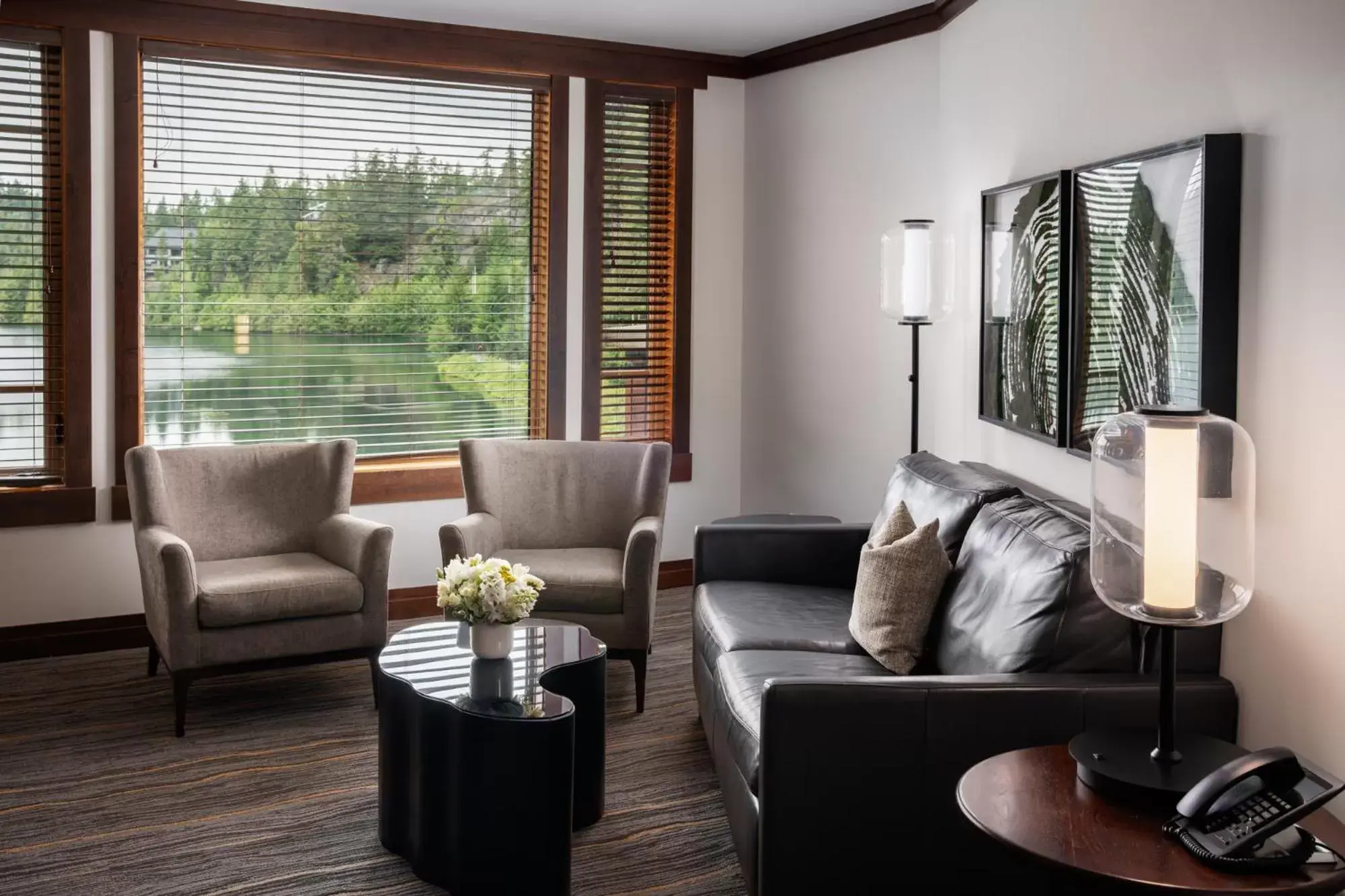 Living room, Seating Area in Nita Lake Lodge