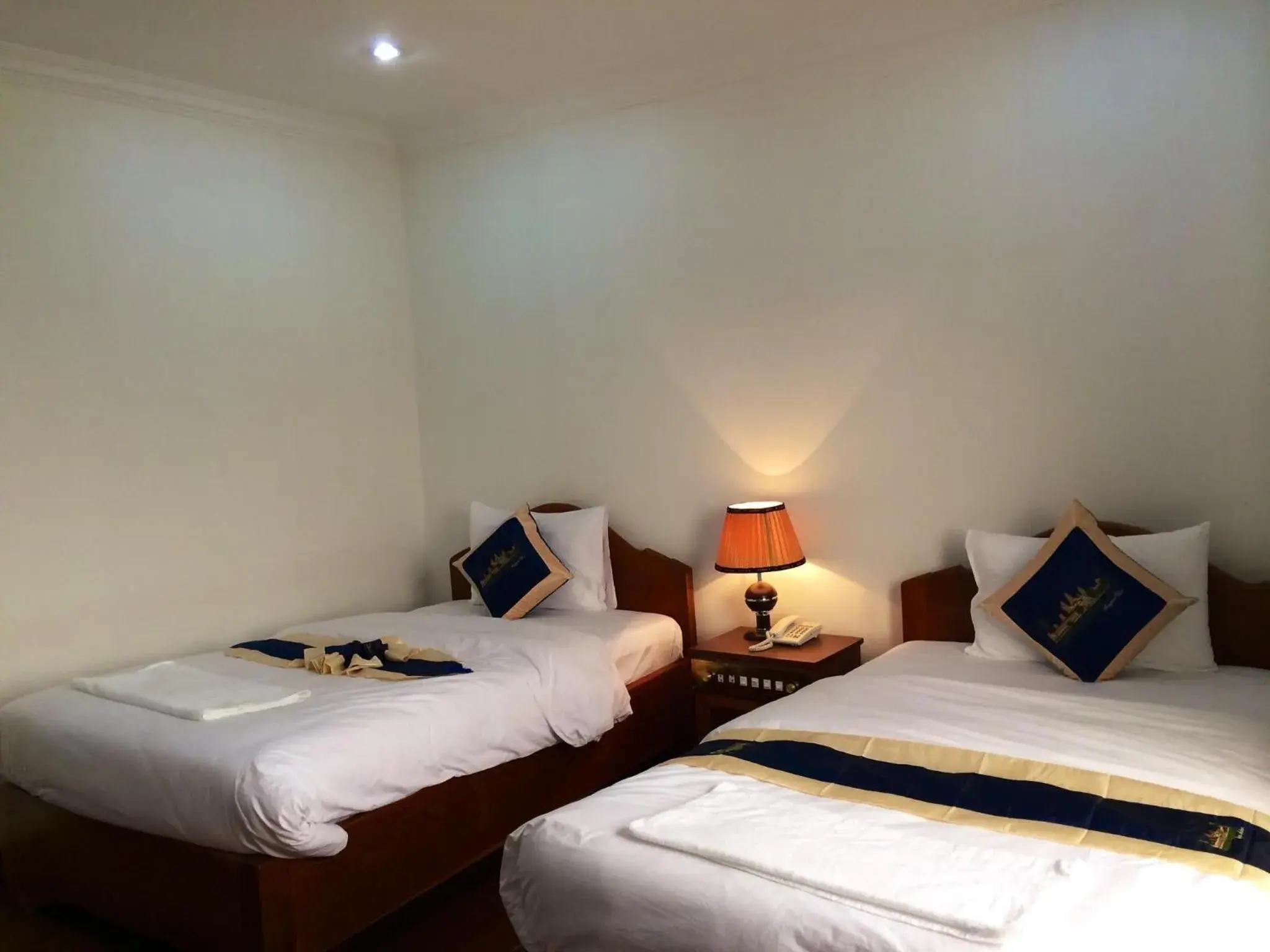 Bed in Emerald Bb Battambang Hotel