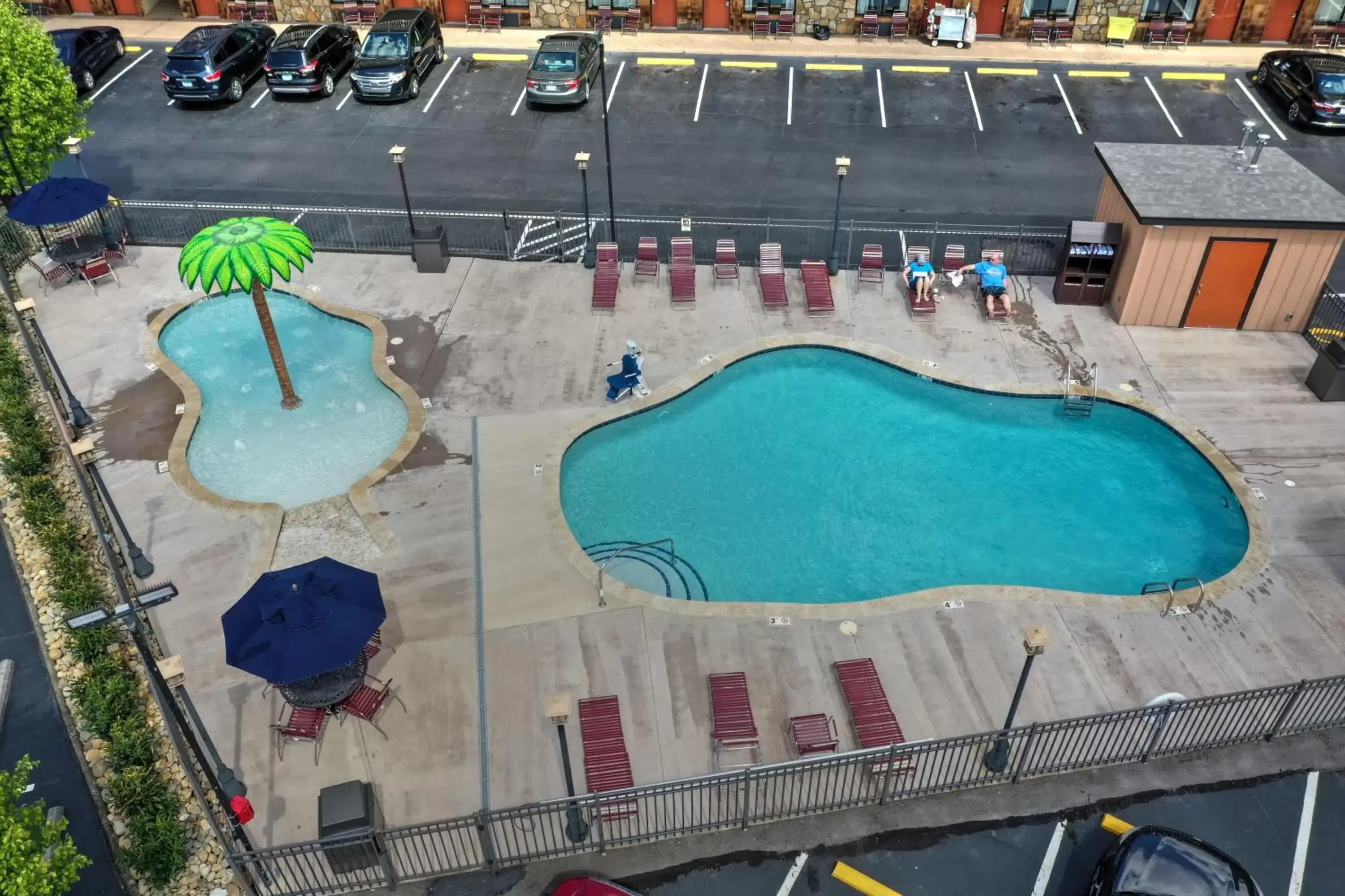 Pool View in Crossroads Inn & Suites