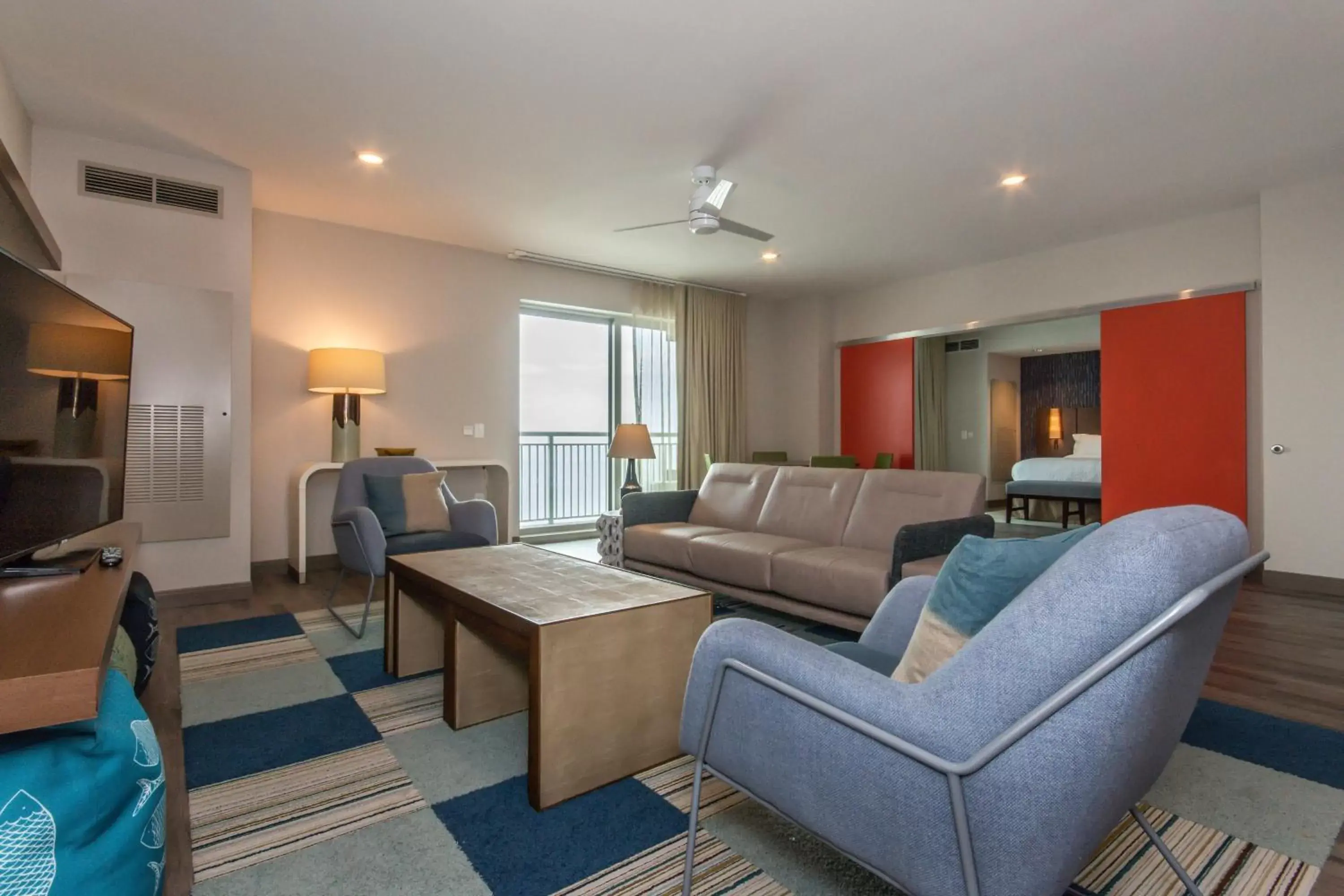 Living room, Seating Area in Residence Inn by Marriott Myrtle Beach Oceanfront