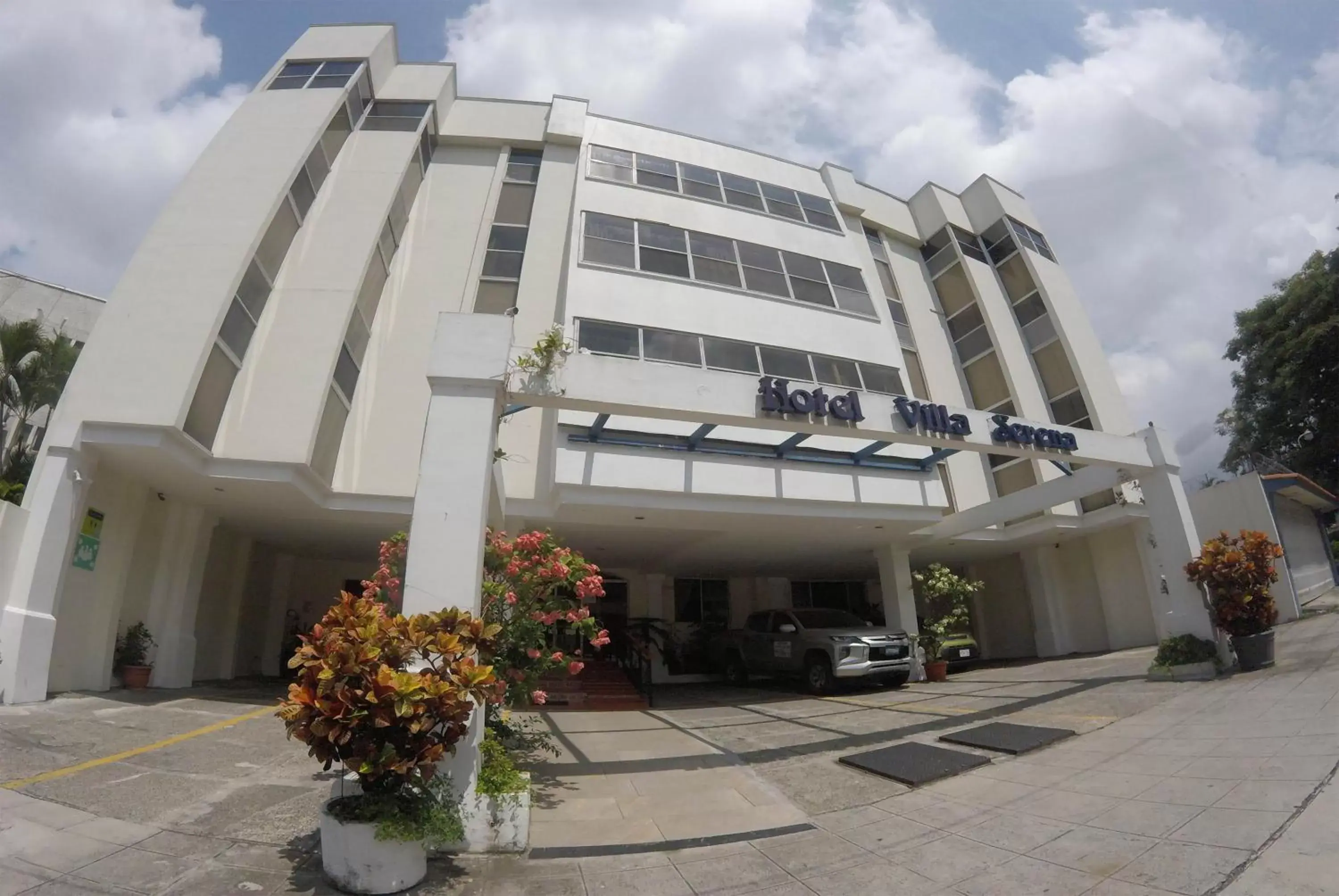 Property building in Hotel Villa Serena San Benito Property building in Hotel Villa Serena San Benito