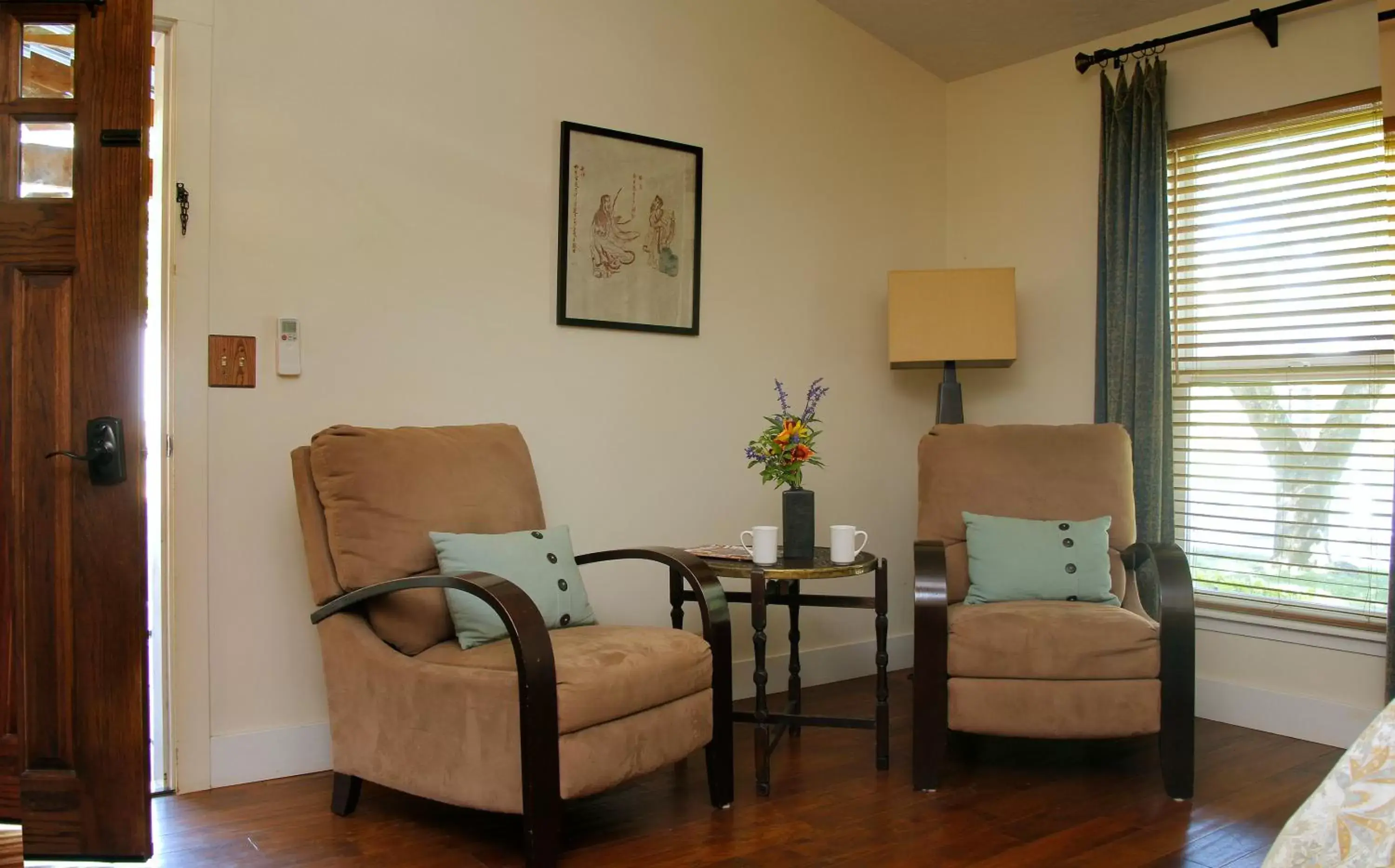 Seating Area in Coho Cottages