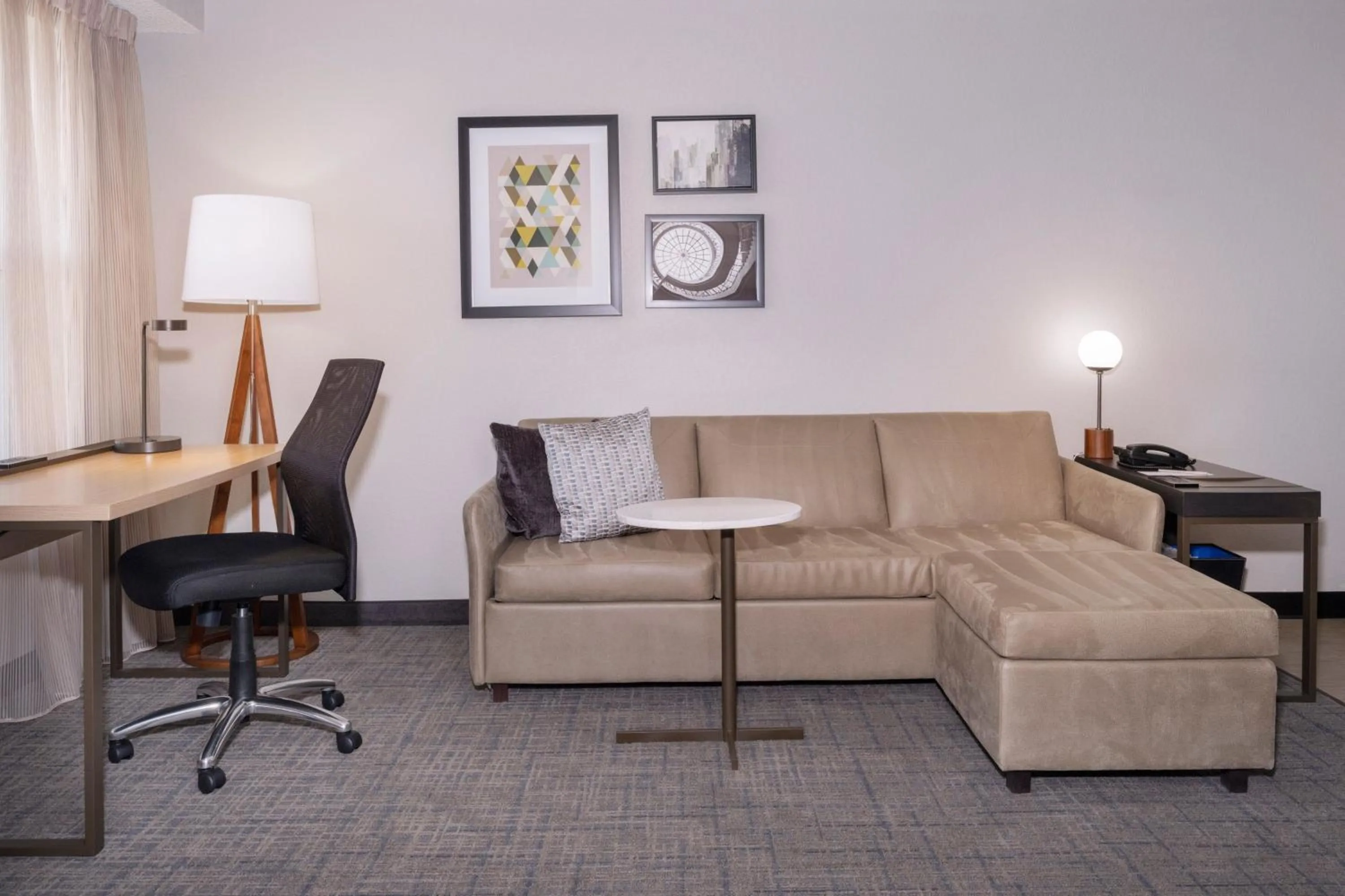 Living room in Residence Inn Salt Lake City Airport