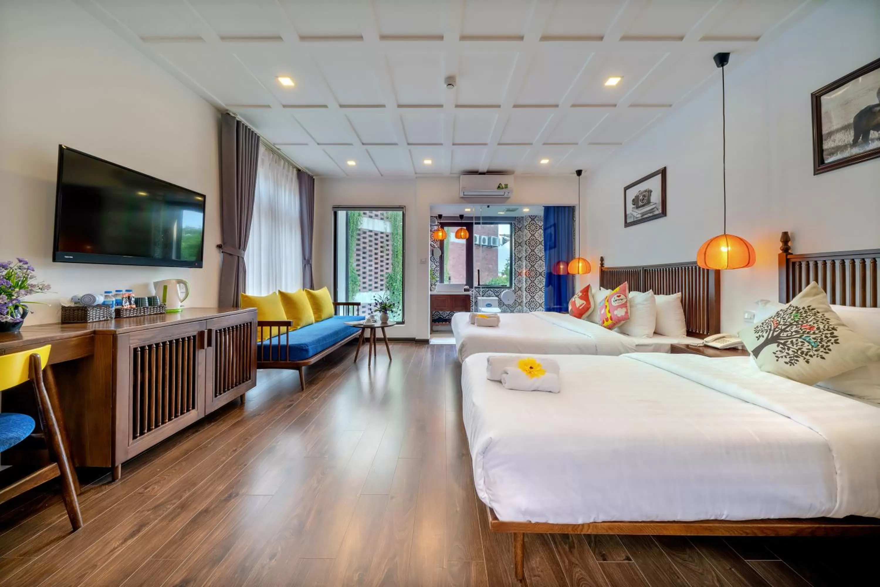 Photo of the whole room, Bed in Son Trang Hotel Hoi An