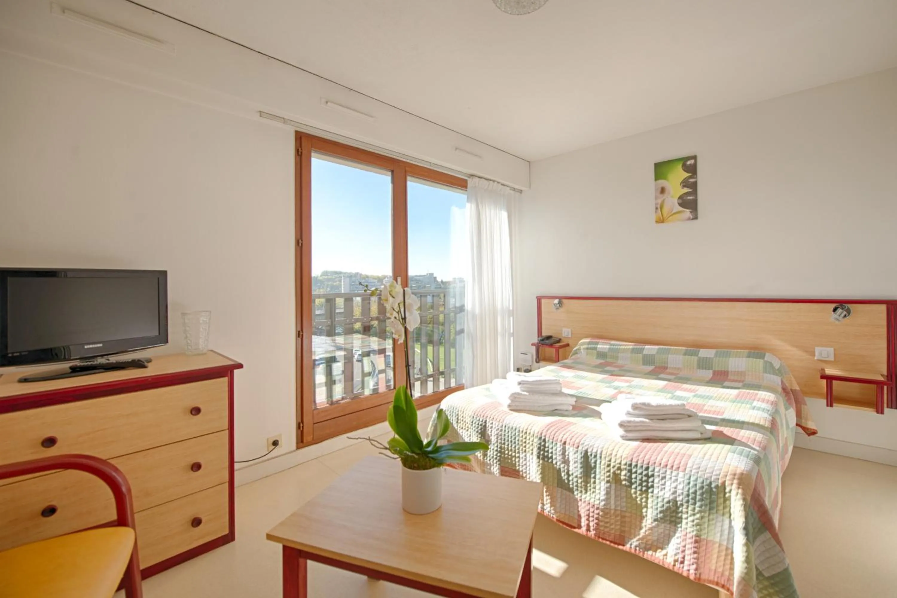 Bedroom, Bed in Résidence Espace Thermal