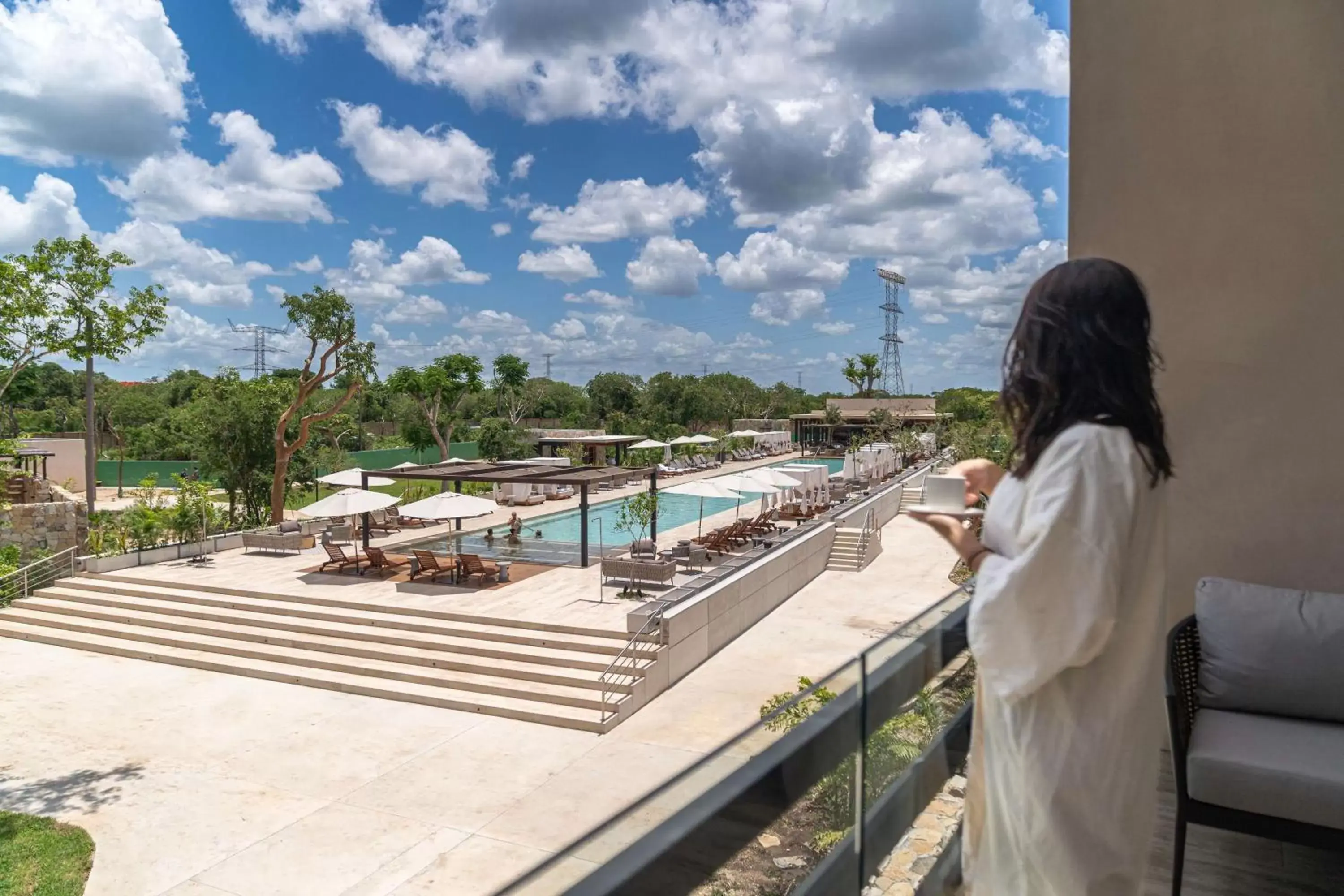 Pool view in Hacienda Xcanatun, Angsana Heritage Collection