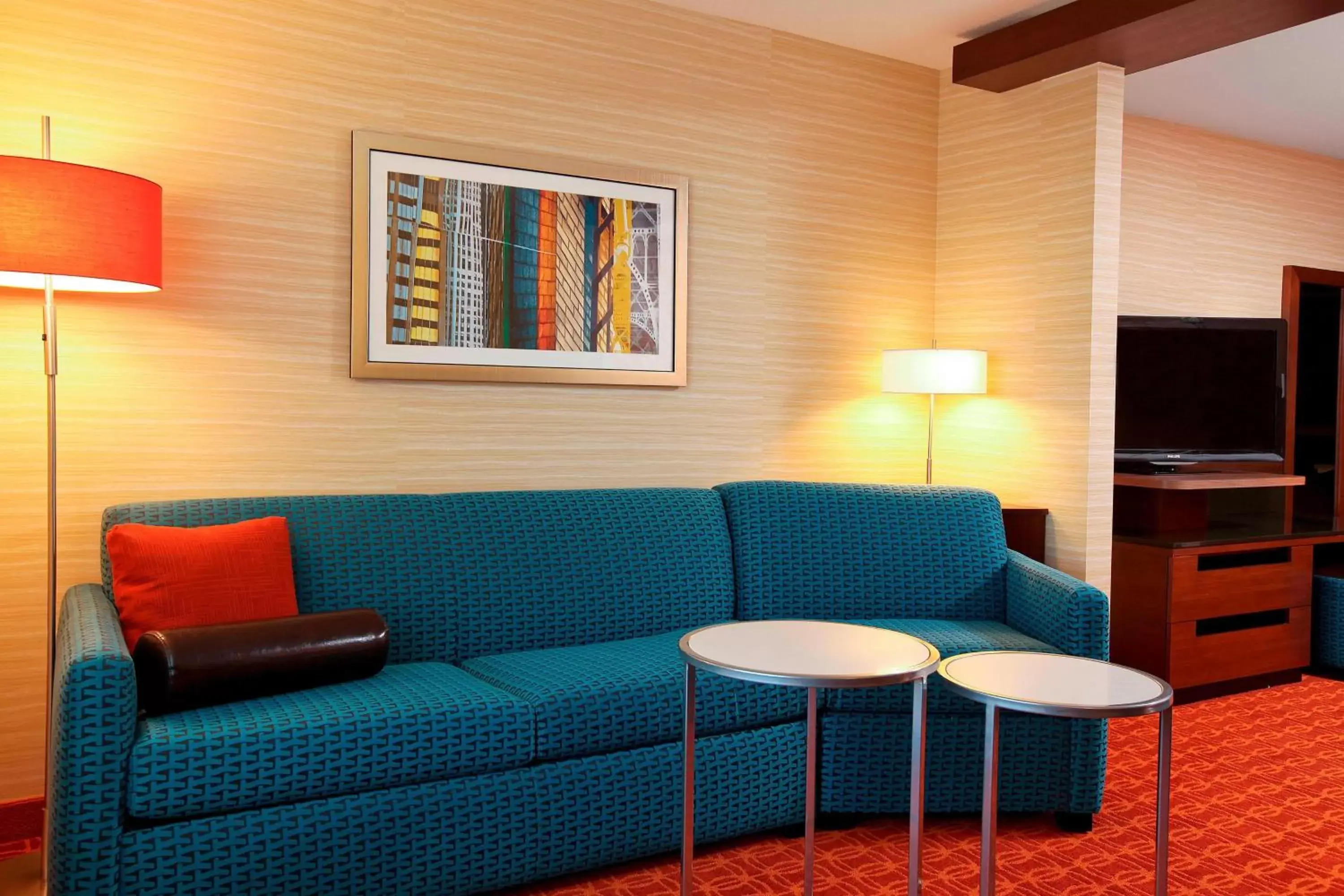 Living room, Seating Area in Fairfield Inn & Suites by Marriott Omaha Papillion