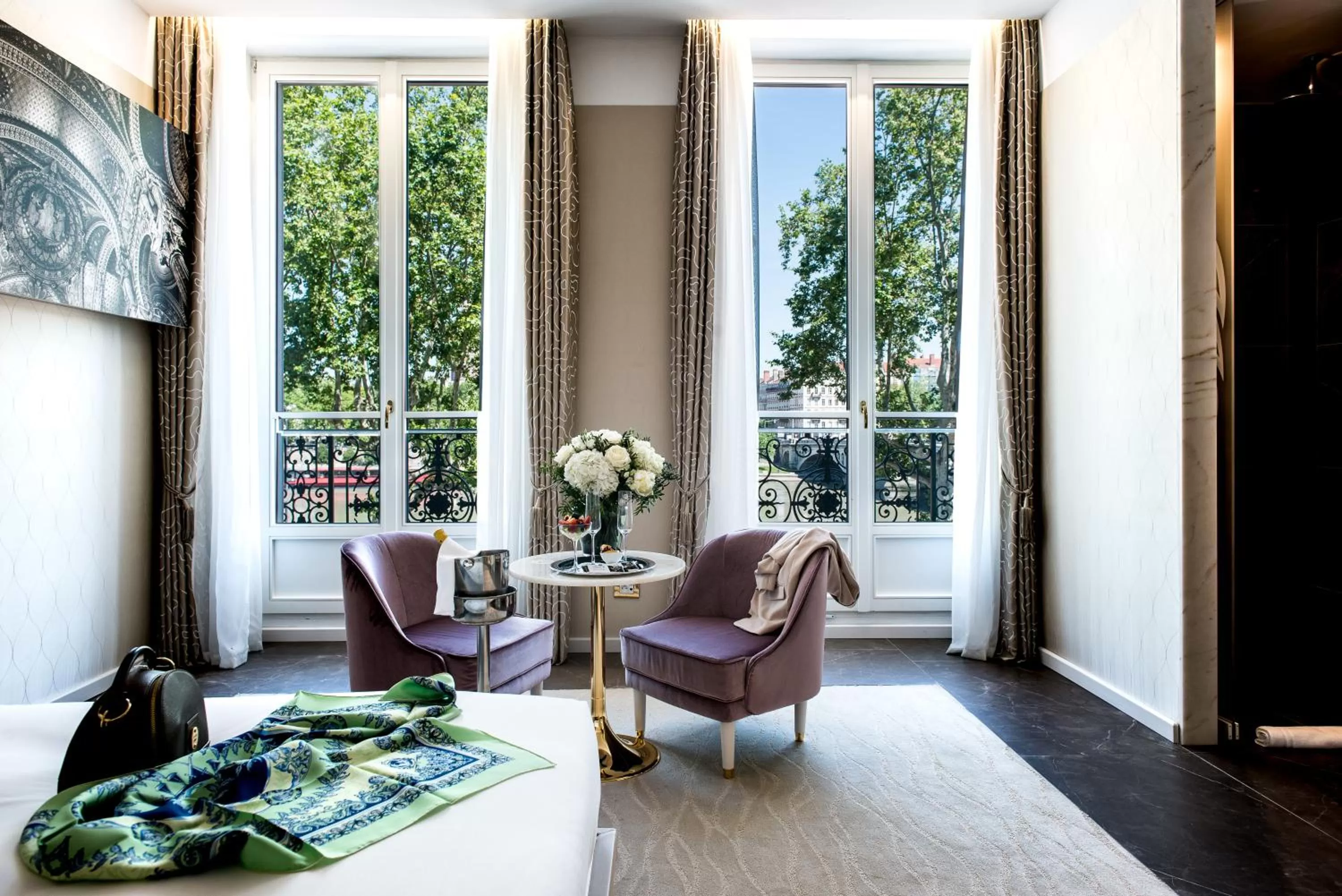 River view in Boscolo Lyon Hotel & Spa