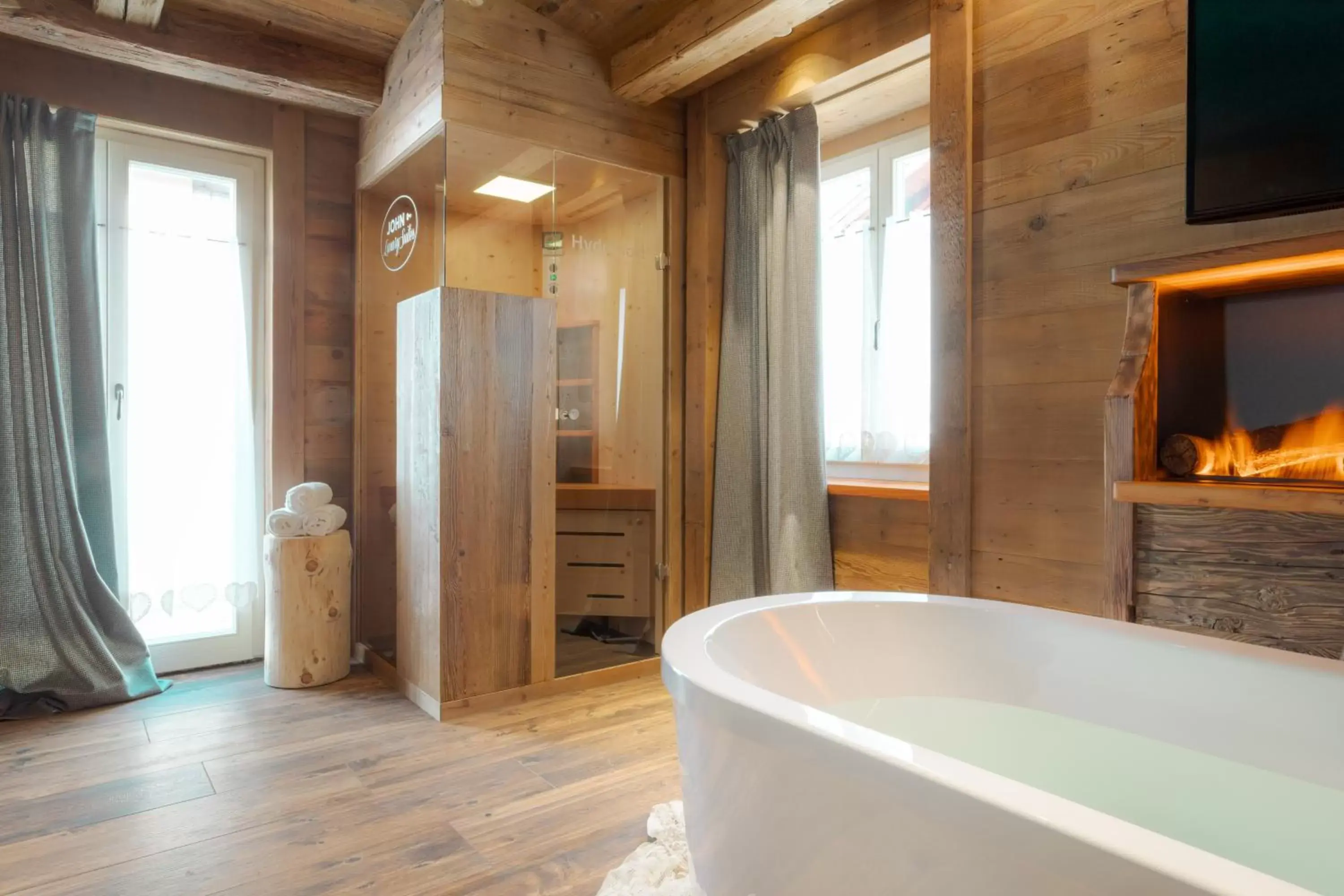 Bathroom in John Luxury Suites