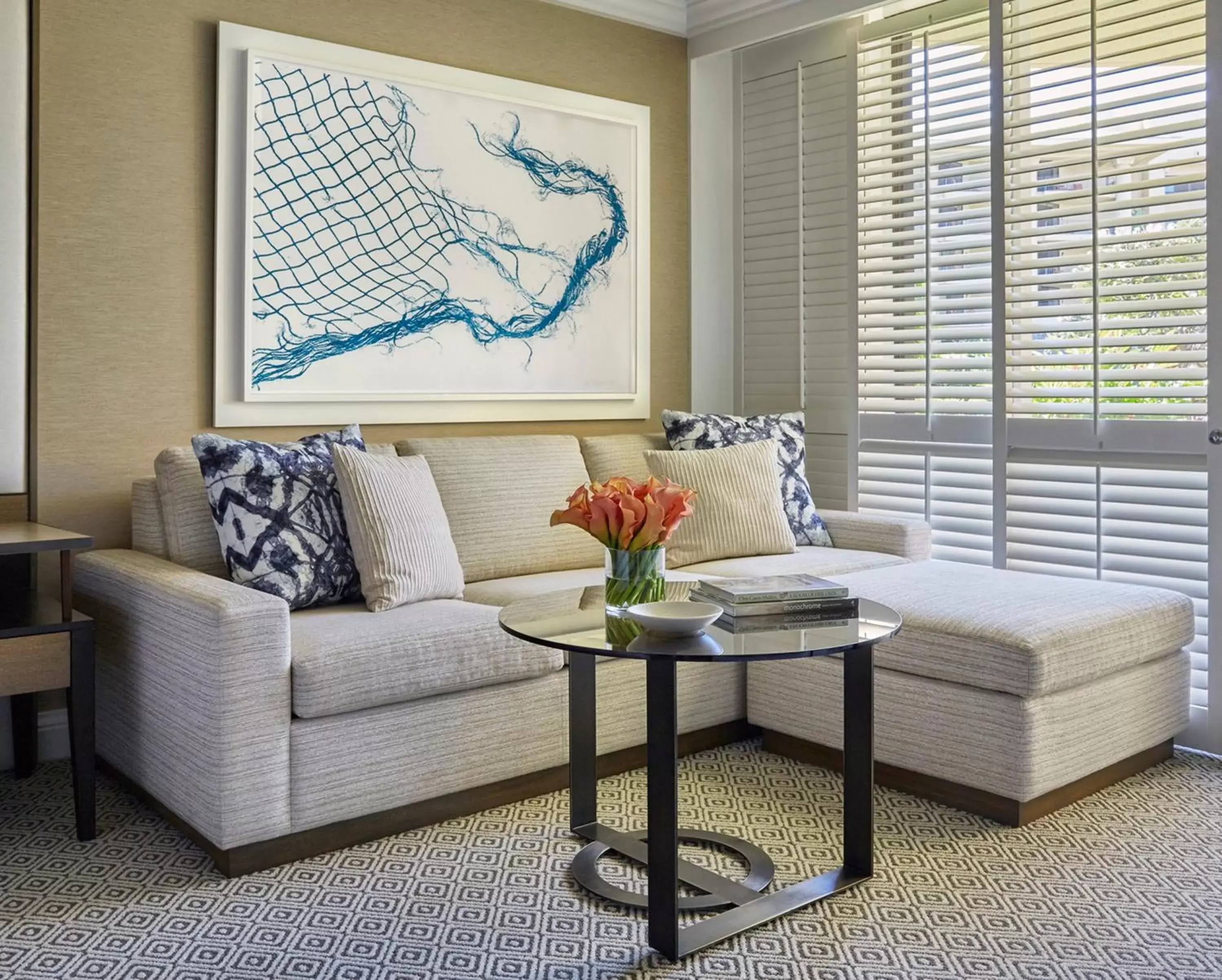 Decorative detail, Seating Area in Four Seasons Resort Maui at Wailea