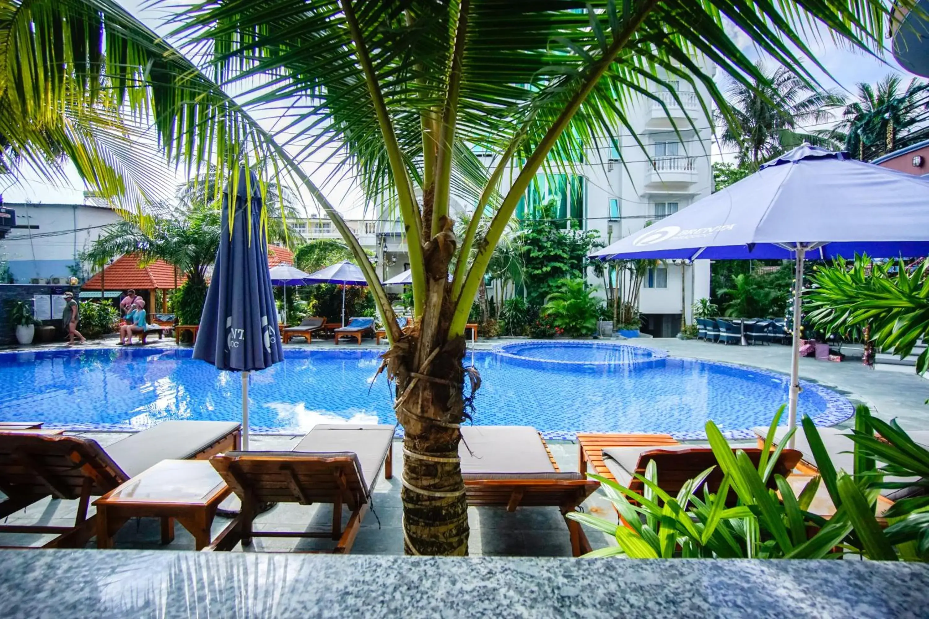Balcony/Terrace, Swimming Pool in Brenta Phu Quoc Hotel