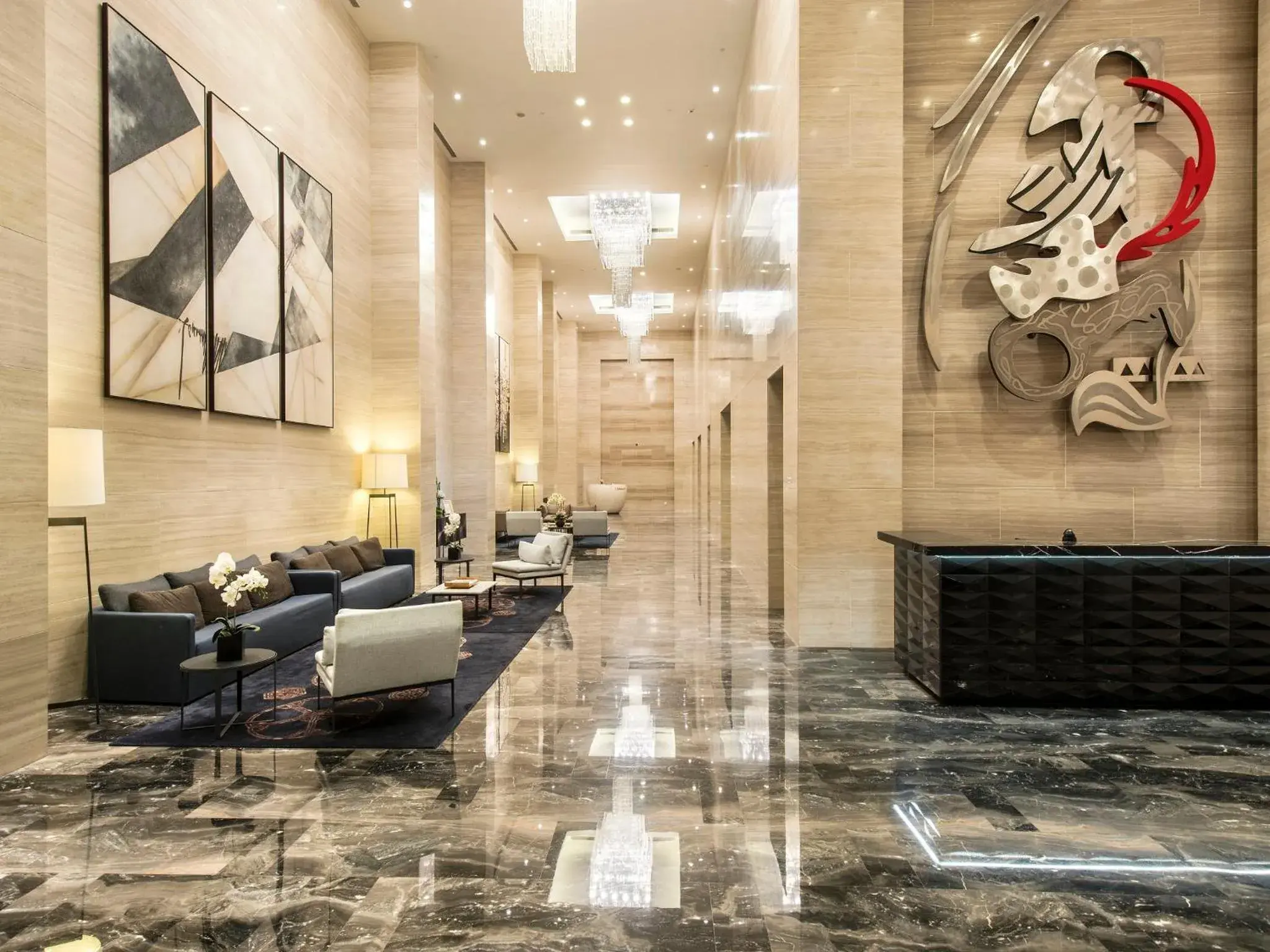 Lobby or reception in Oakwood Suites La Maison Jakarta