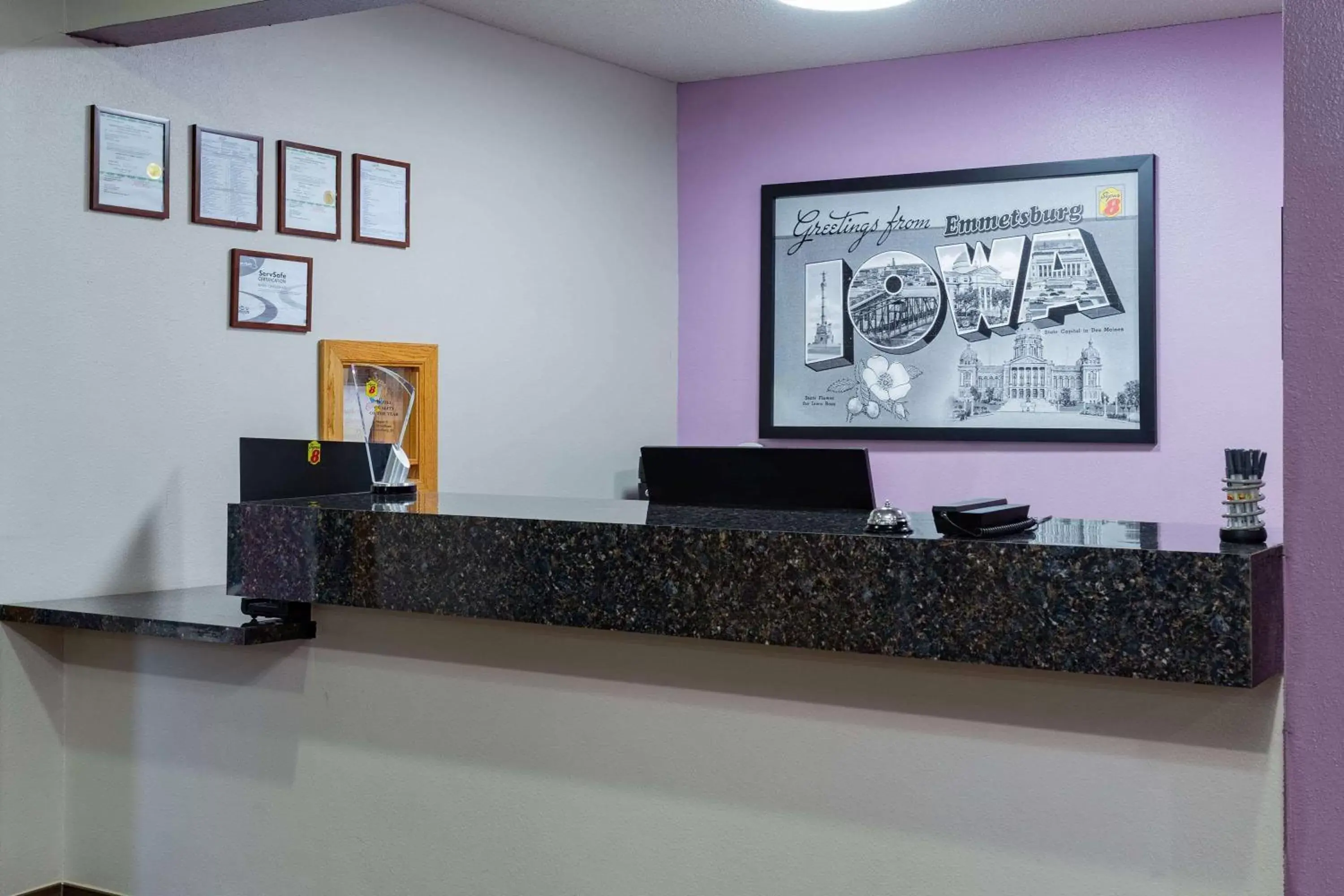 Lobby or reception in Super 8 by Wyndham Emmetsburg Lobby or reception in Super 8 by Wyndham Emmetsburg